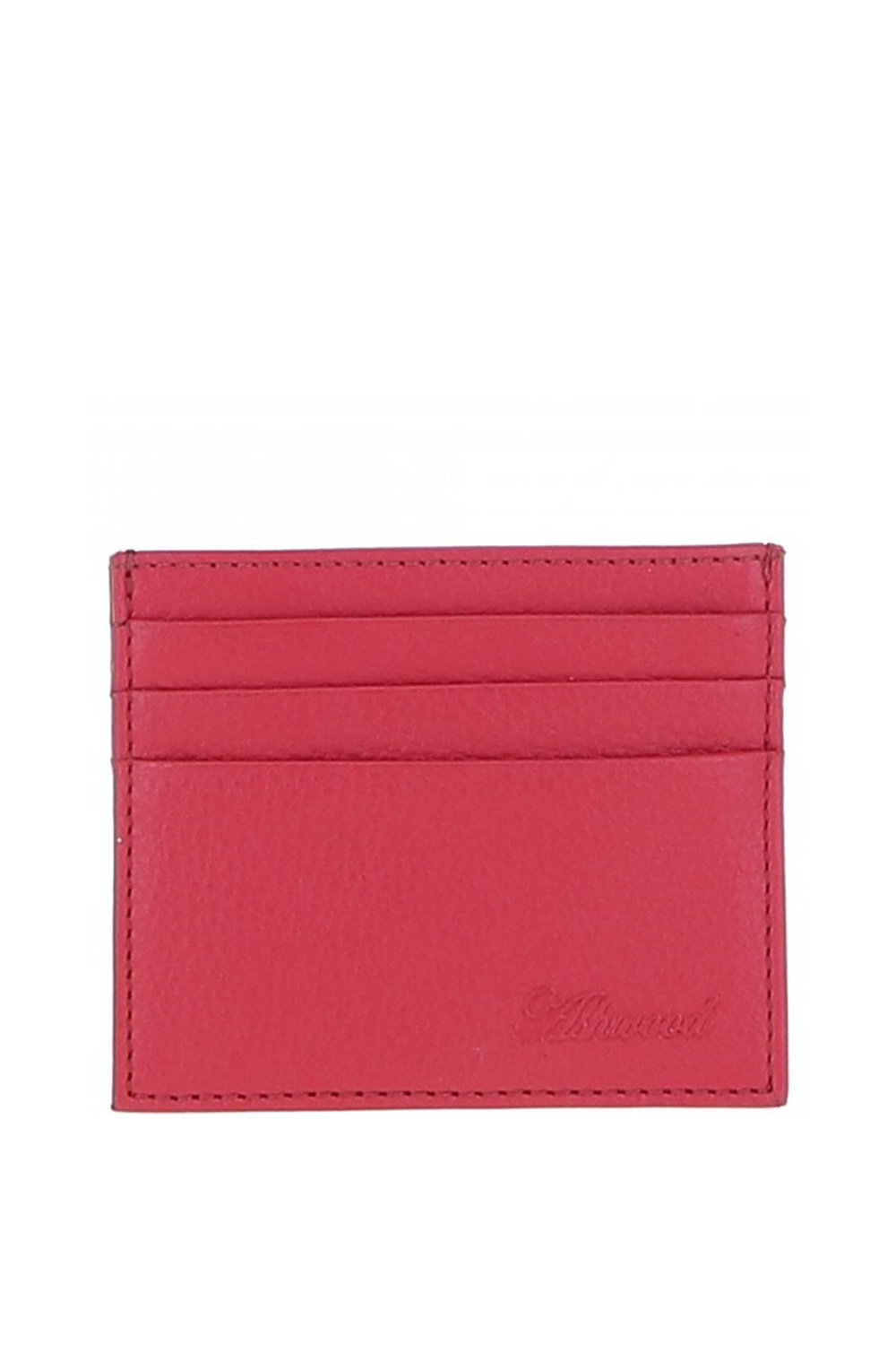 Raspberry Real Leather Card Holder & Key Ring Gift Set, Image 3 of 5