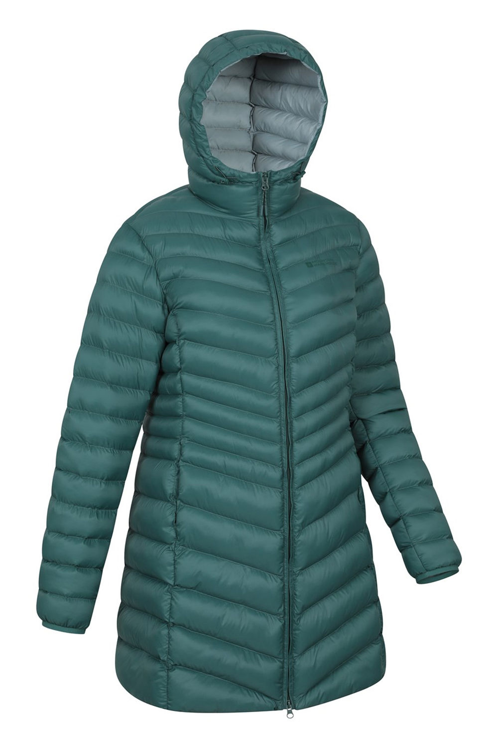 Green Florence Long Padded Jacket, Image 4 of 4