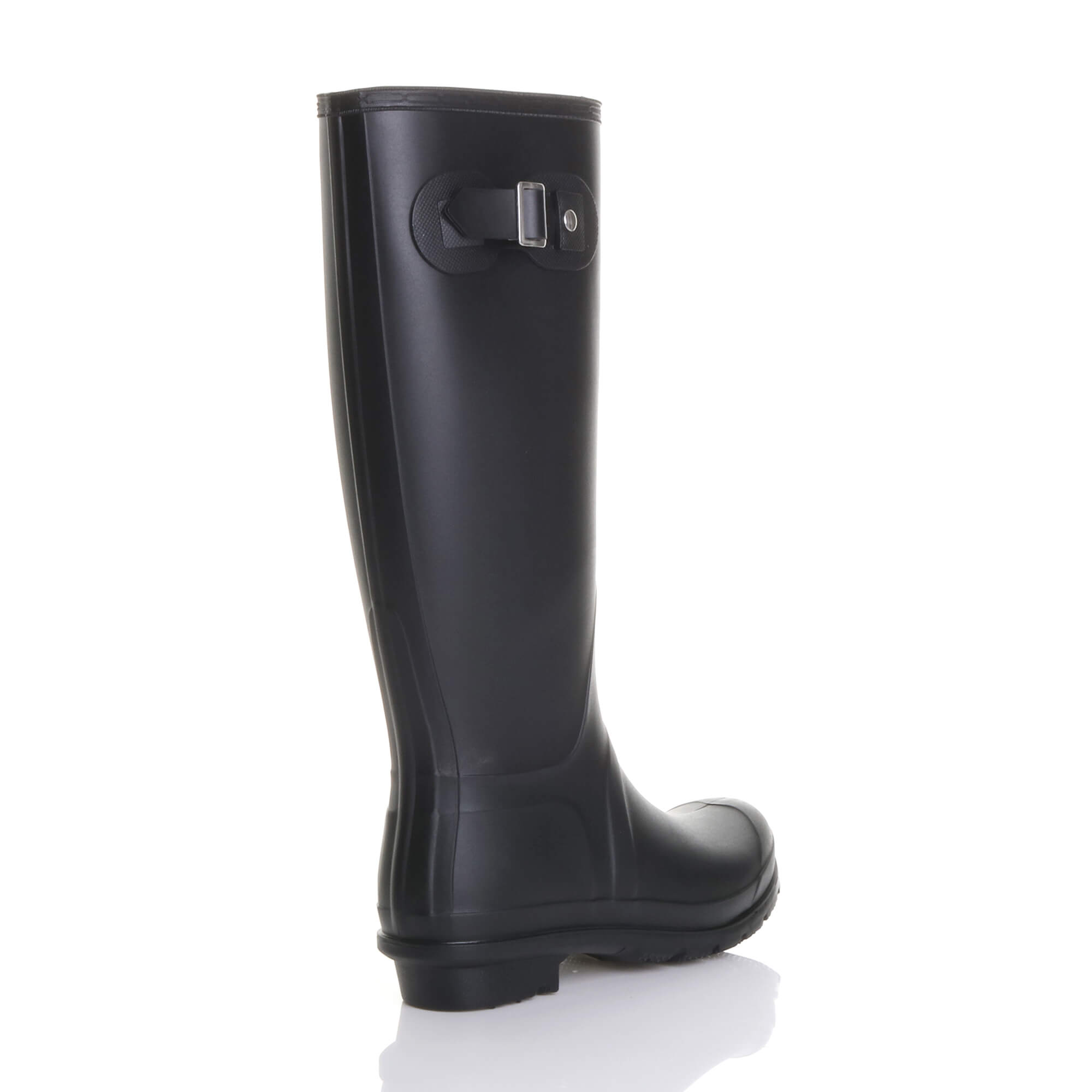 Black AJVANI Black Waterproof Wellington Boots Wellies, Image 4 of 6