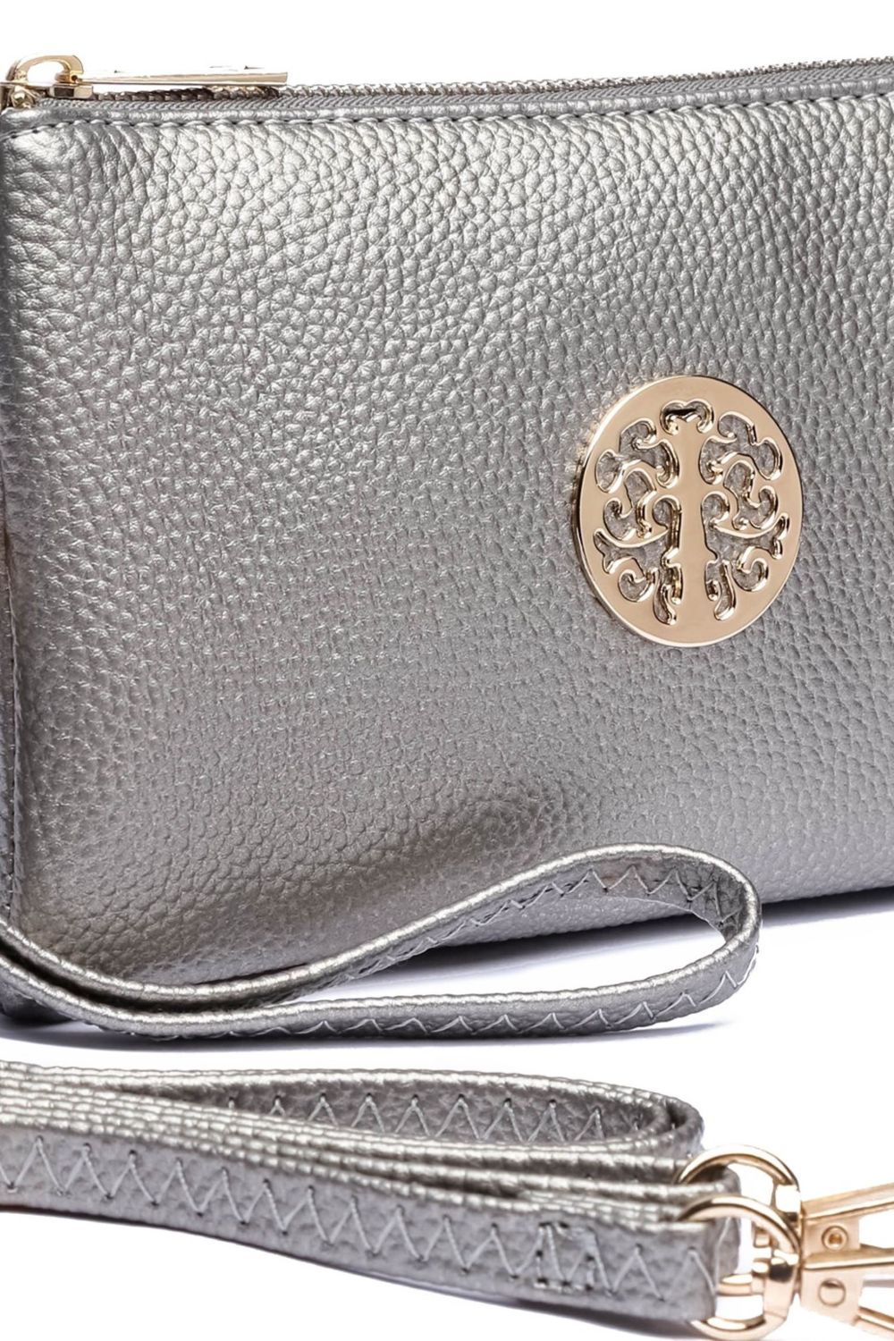 Silver Clutch Purse Party Bag, Image 2 of 2
