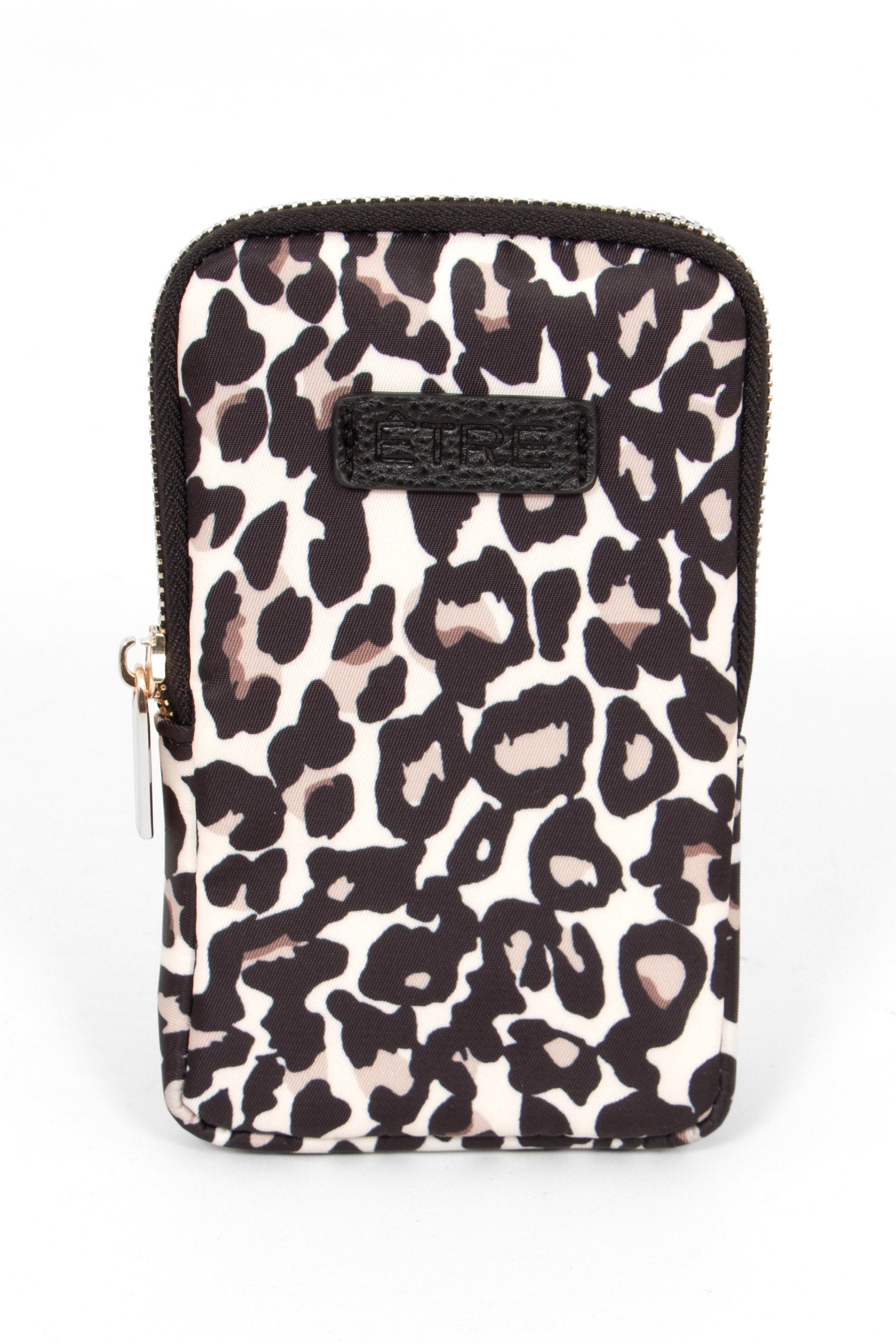 Cream Leopard Crossbody Phone Bag, Image 1 of 2