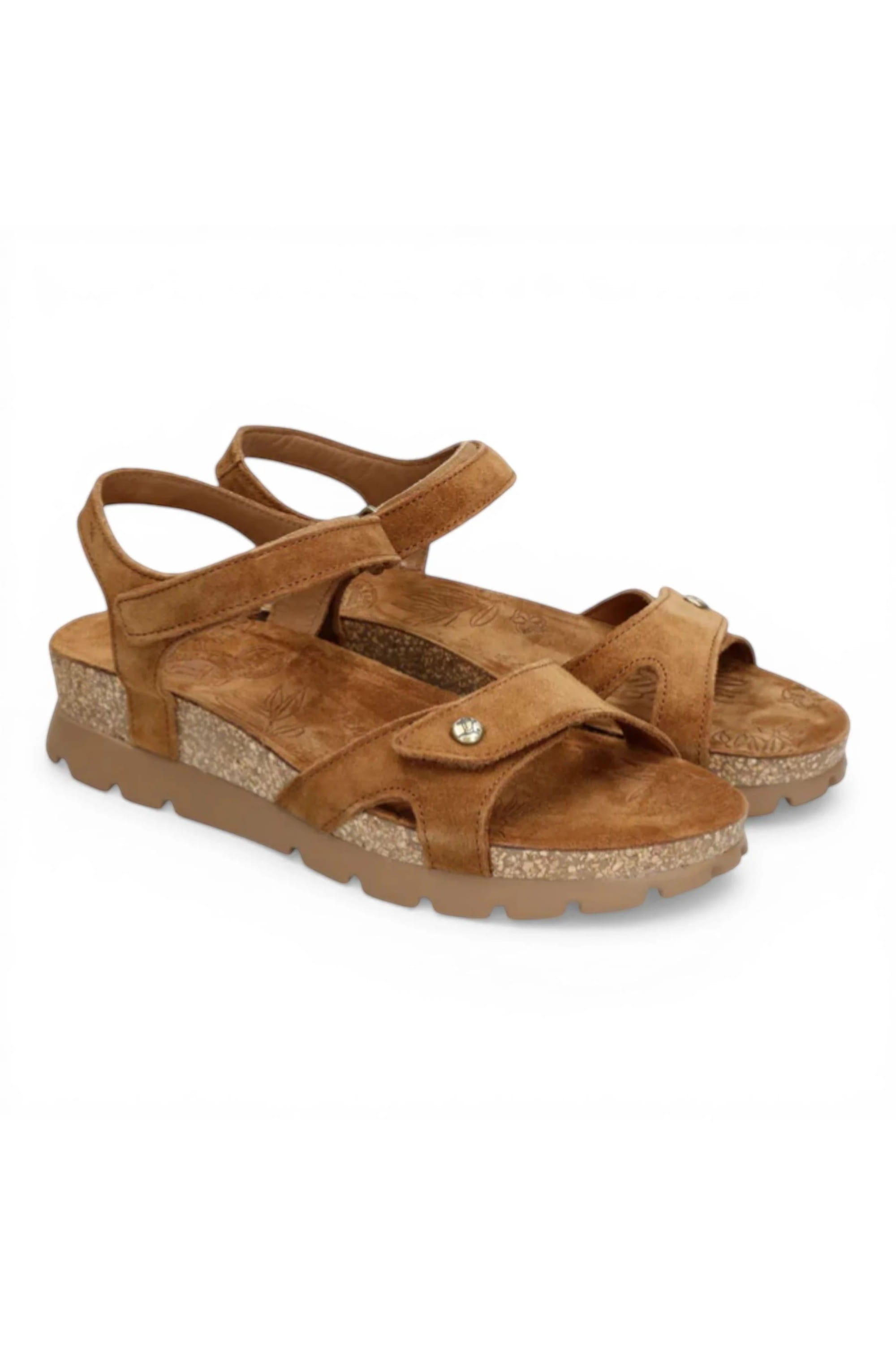 Brown Womens Leather Wedge Sandals - Sulia B26, Image 2 of 8