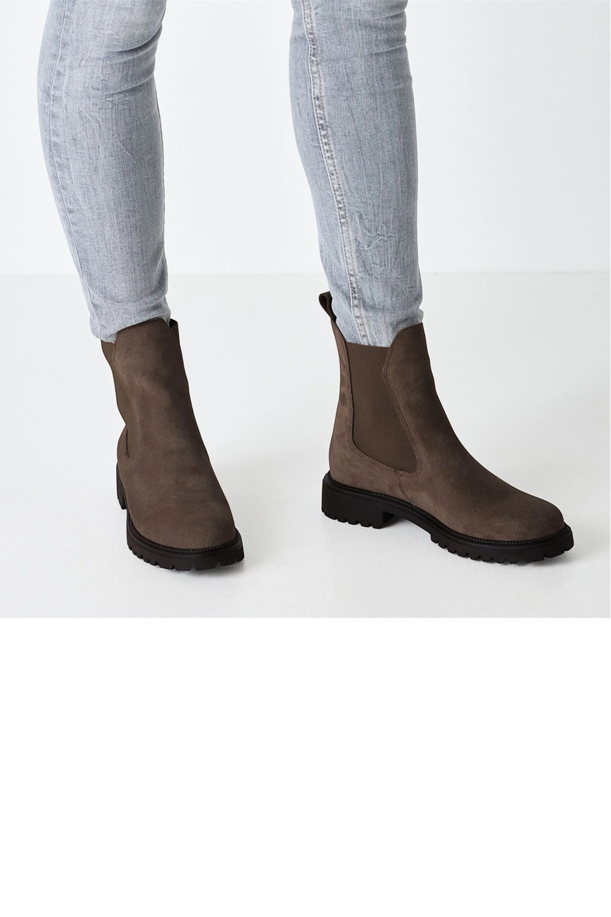 Grey Tamaris Grey Tamaris Womens Taupe Chelsea Boots, Image 7 of 8