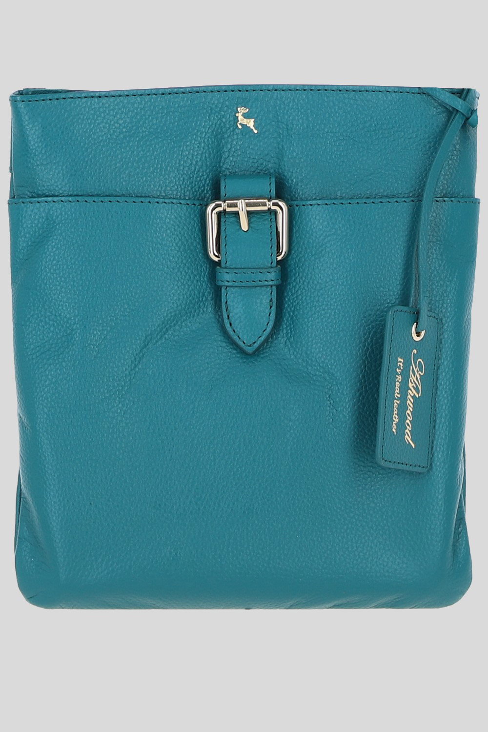 Green 'Bella' Real Leather Crossbody Bag, Image 1 of 4