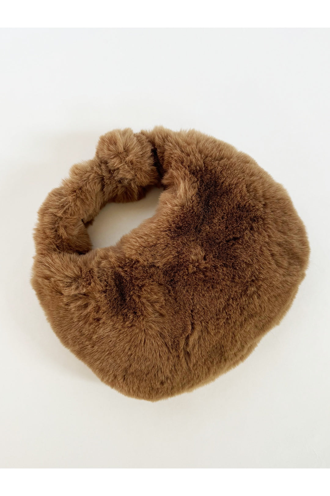 Brown Faux Fur Soft Grab Bag, Image 3 of 6