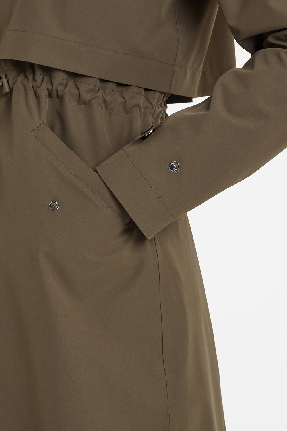 Khaki Alva Waterproof Trench Coat, Image 5 of 6