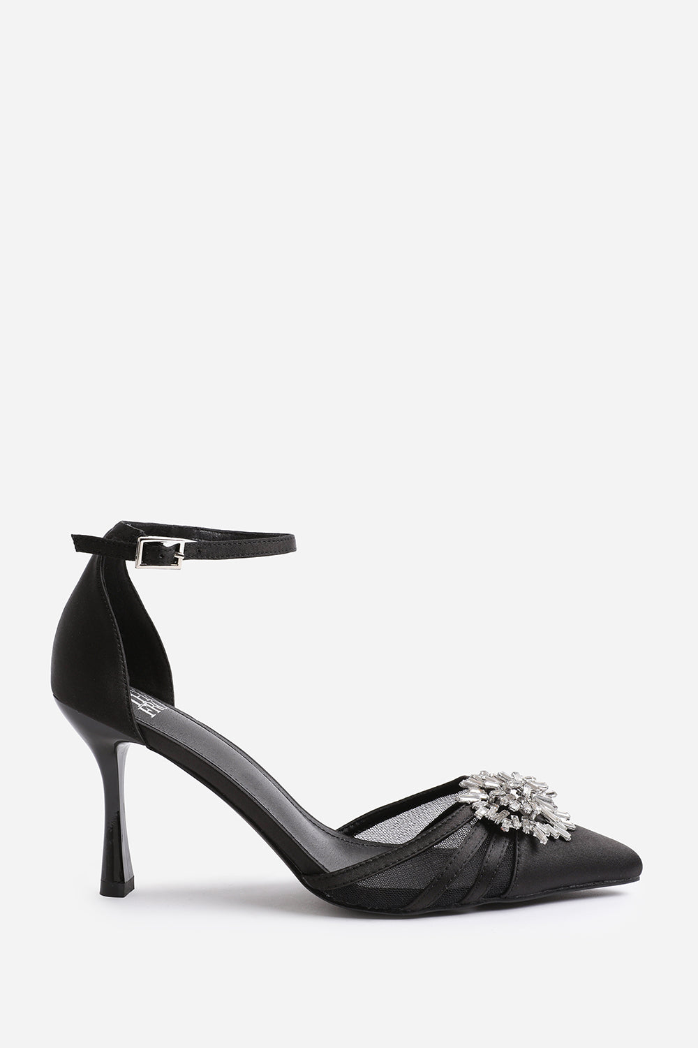Black 'Abia' Wide Fit High Heel With Pointed Toe, Image 2 of 4