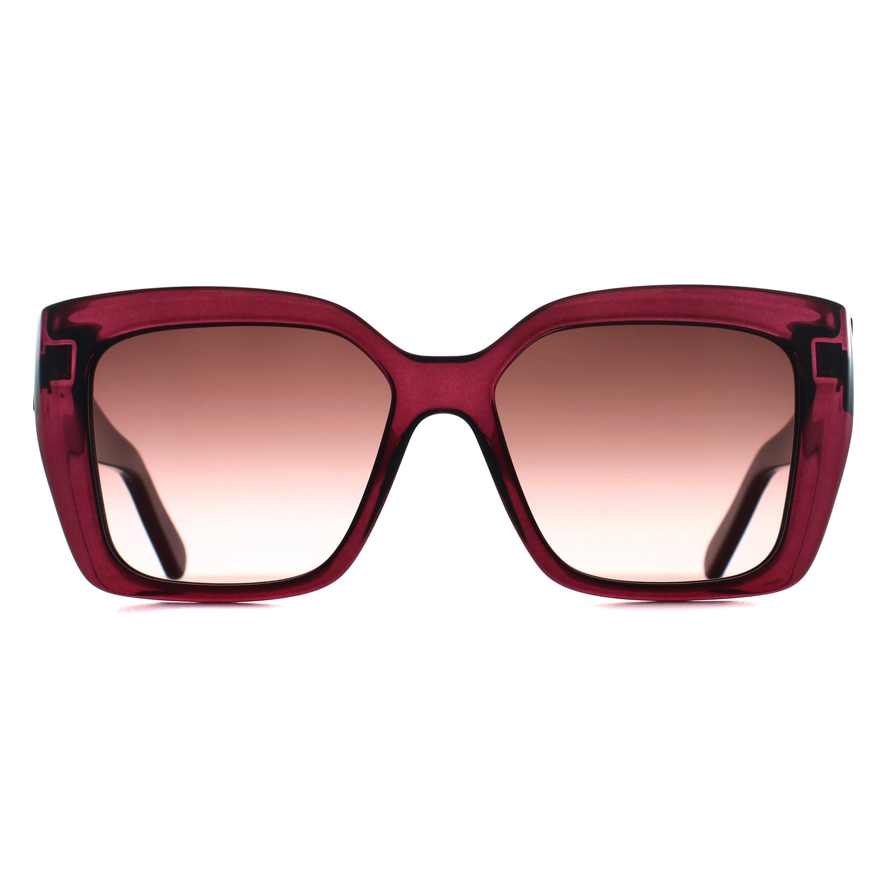 Pink Salvatore Ferragamo Pink Square Transparent Cyclamen Brown Gradient SF1042S, Image 1 of 3