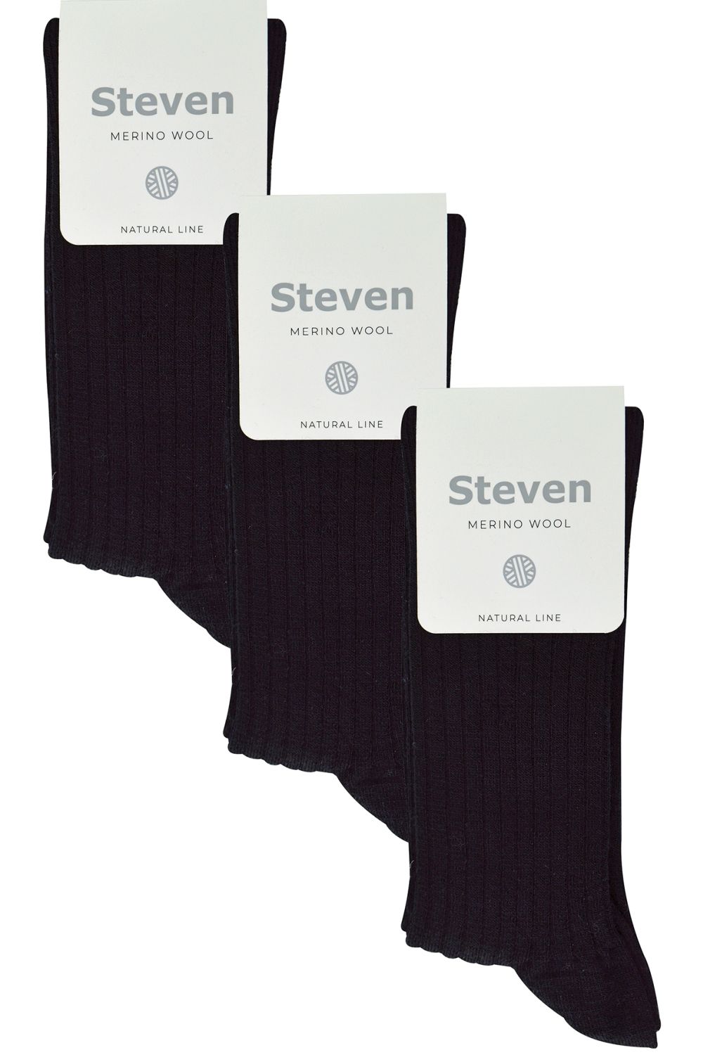 Black 3 Pairs Soft Merino Wool Socks, Image 2 of 5