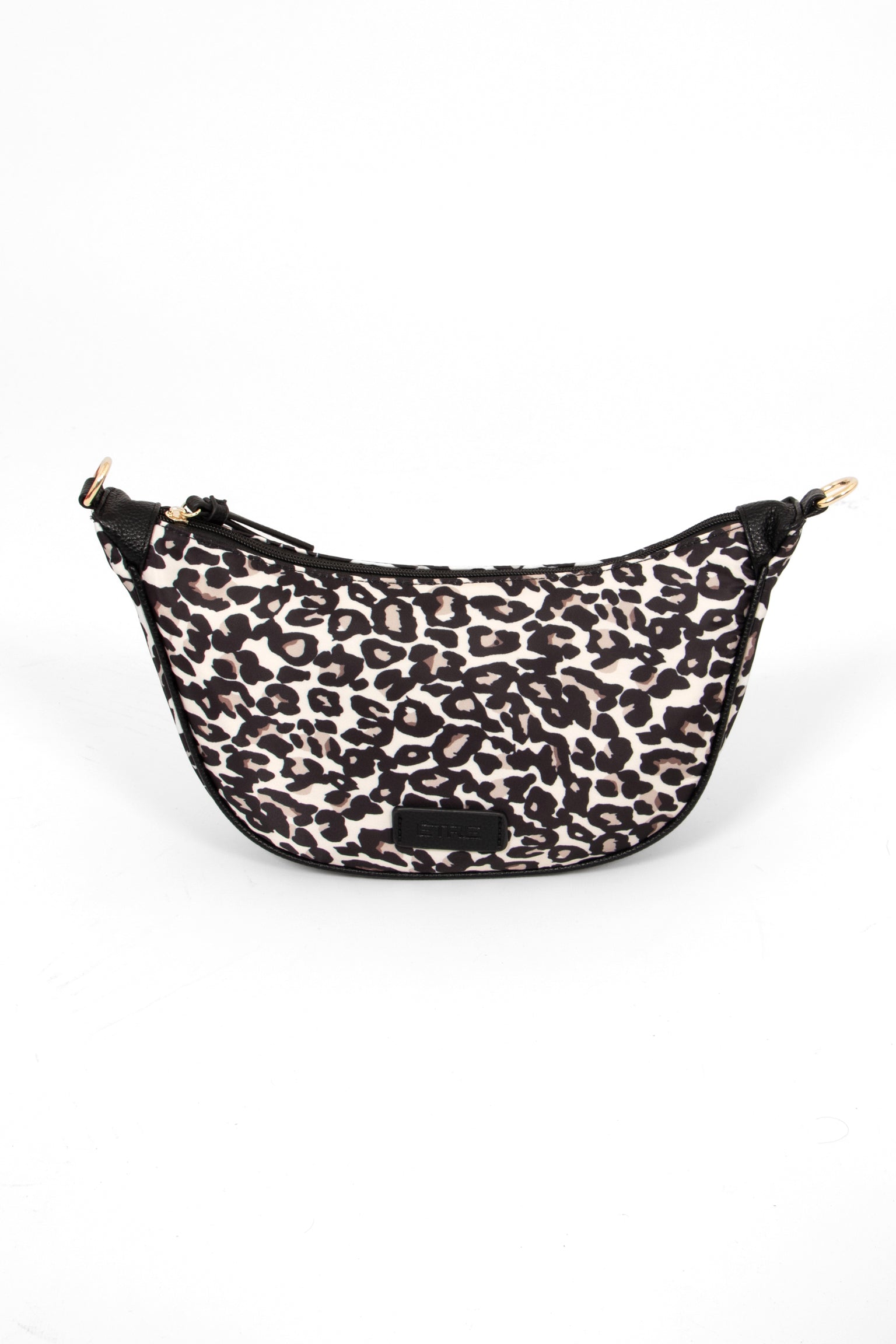 Green Leopard Half Moon Crossbody Bag