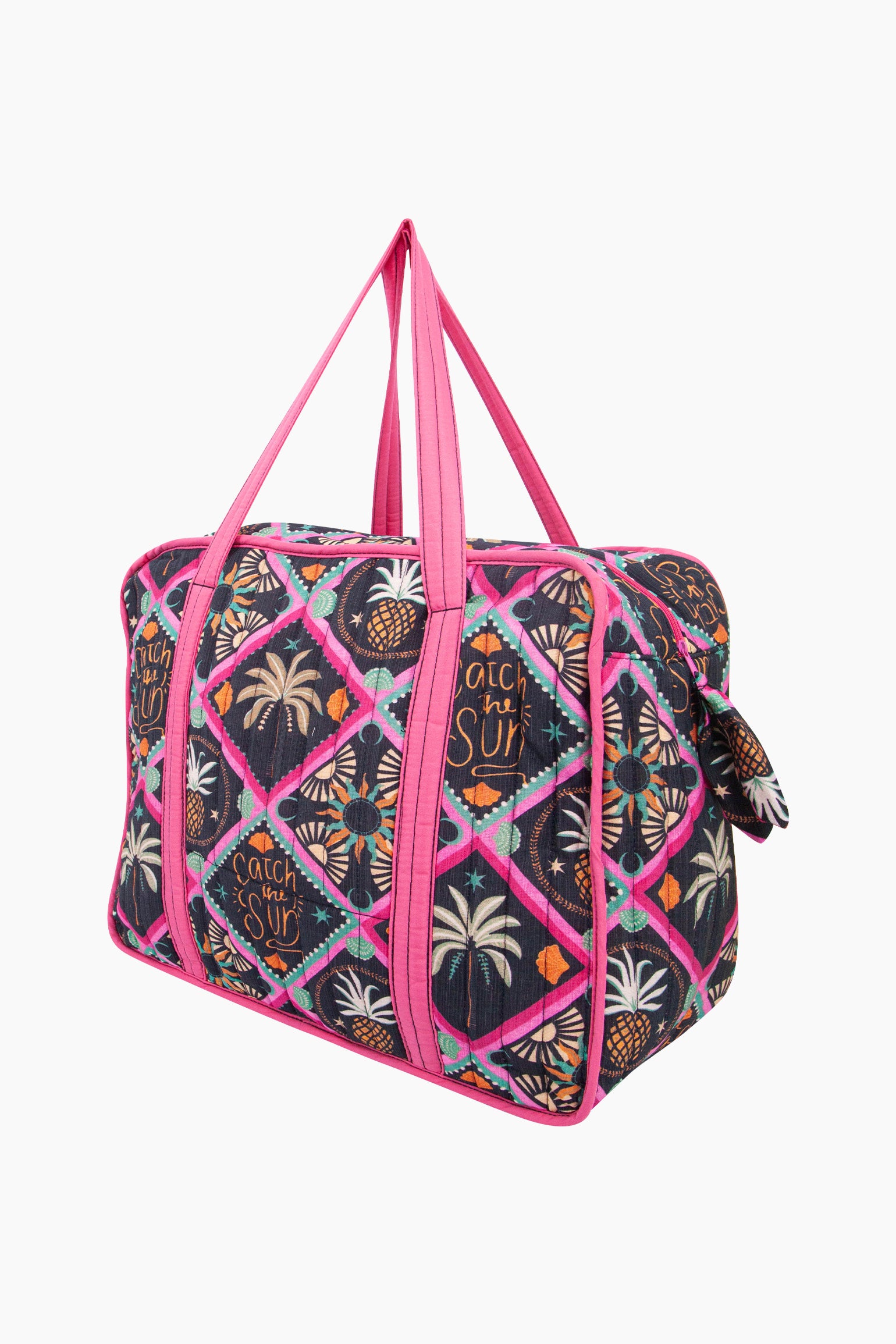 Multi Summery Double Handle Tote Bag, Image 2 of 2