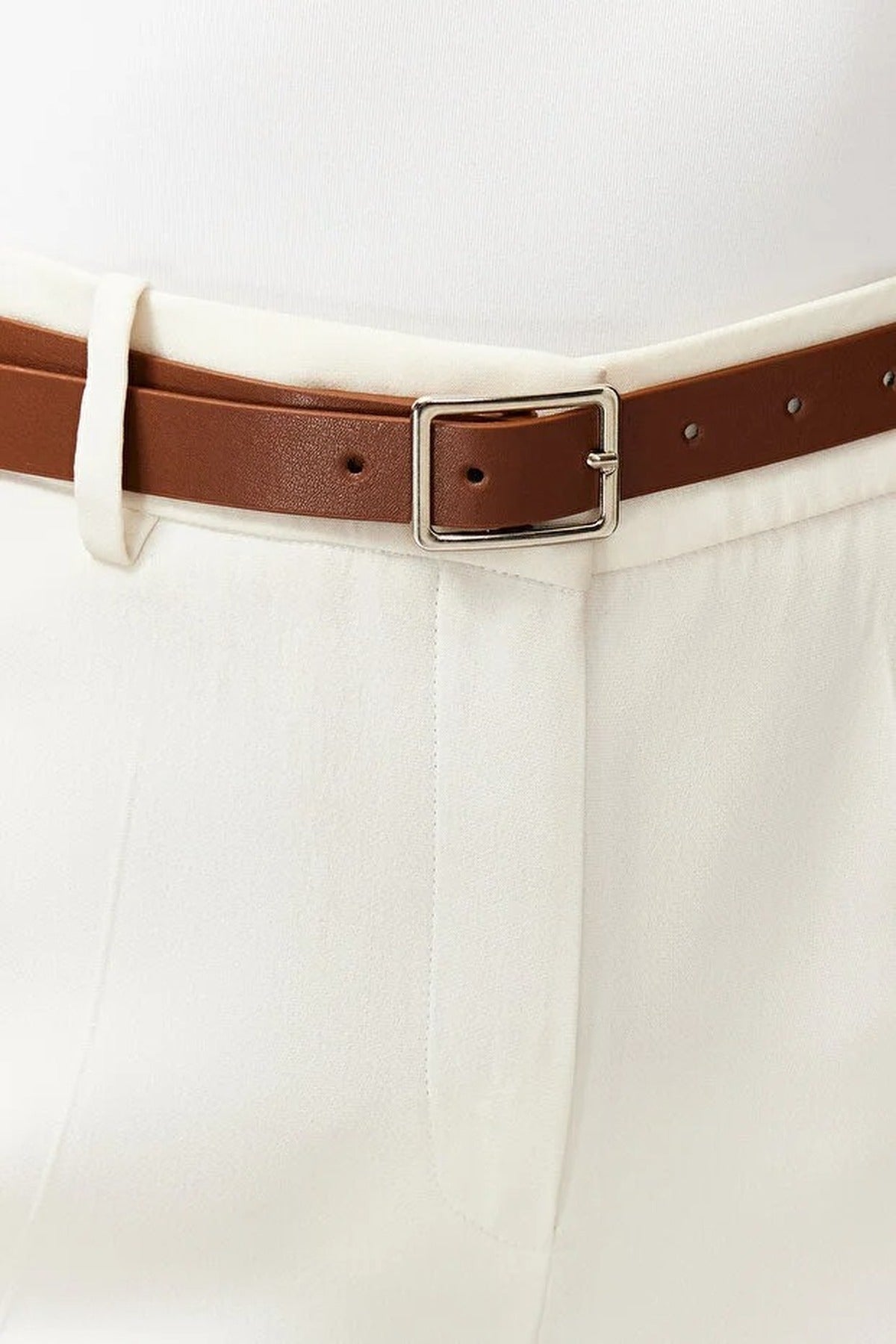 Multi Double Pack Square Buckle Slim Women’s Belt Set, Image 3 of 3