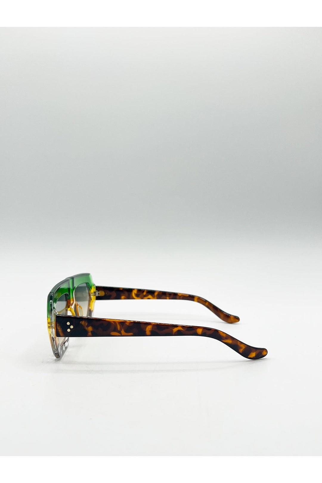 Multi Cross-Border Flat Sunglasses in Multi Print, Image 3 of 6