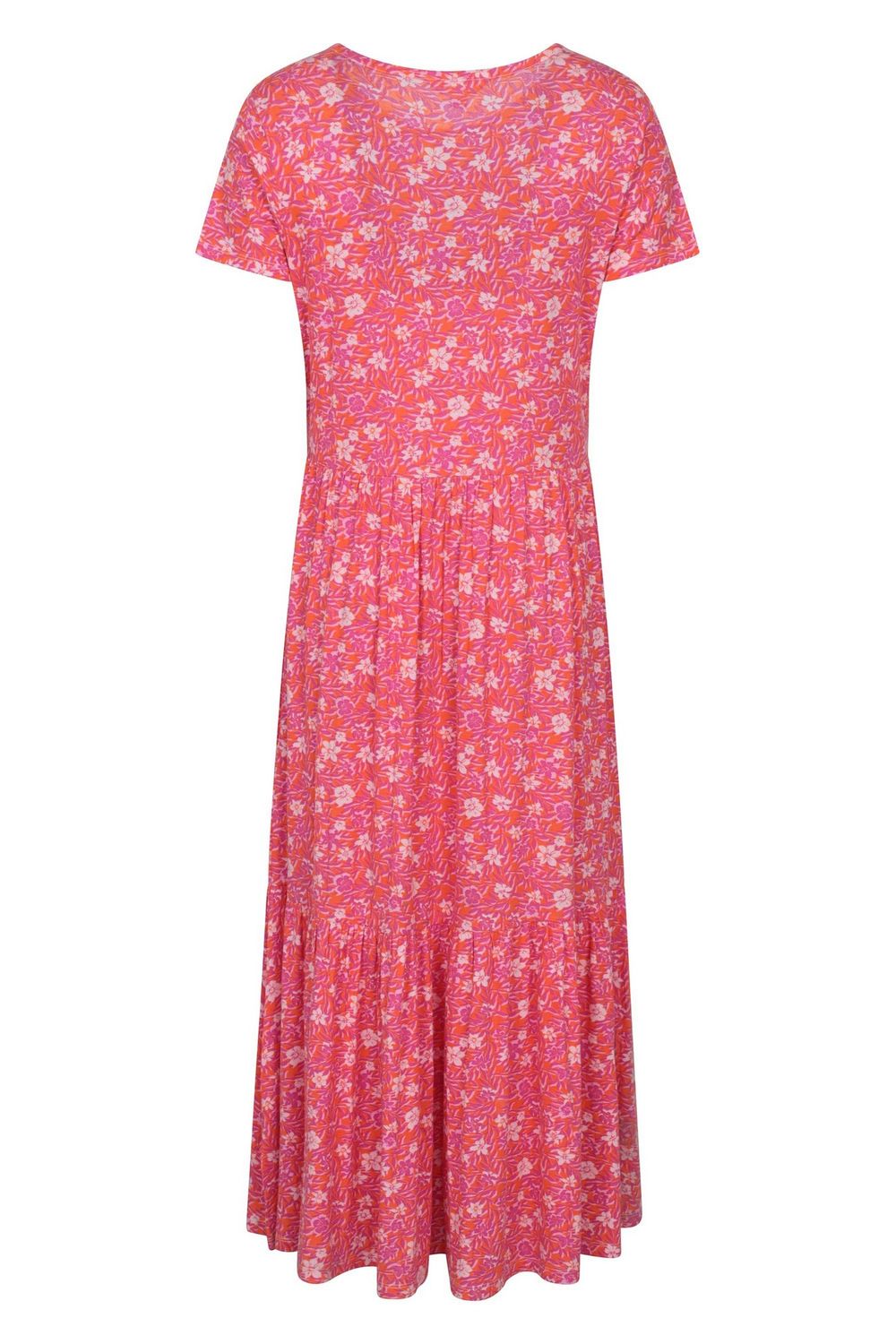Pink Sardinia Floral Tiered Dress, Image 2 of 4