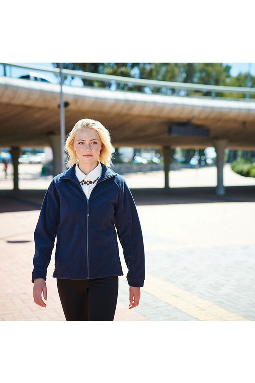 Navy Thor III AntiPill Fleece Jacket, Image 2 of 3
