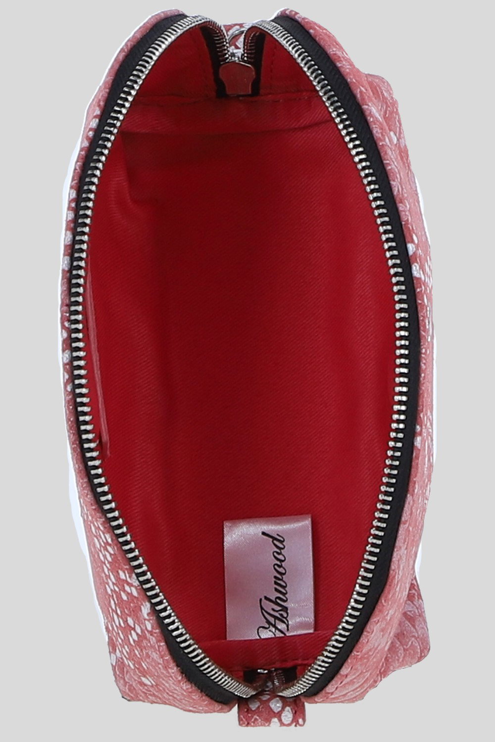 Pink 'Philippa' Real Leather Makeup Bag, Image 4 of 4