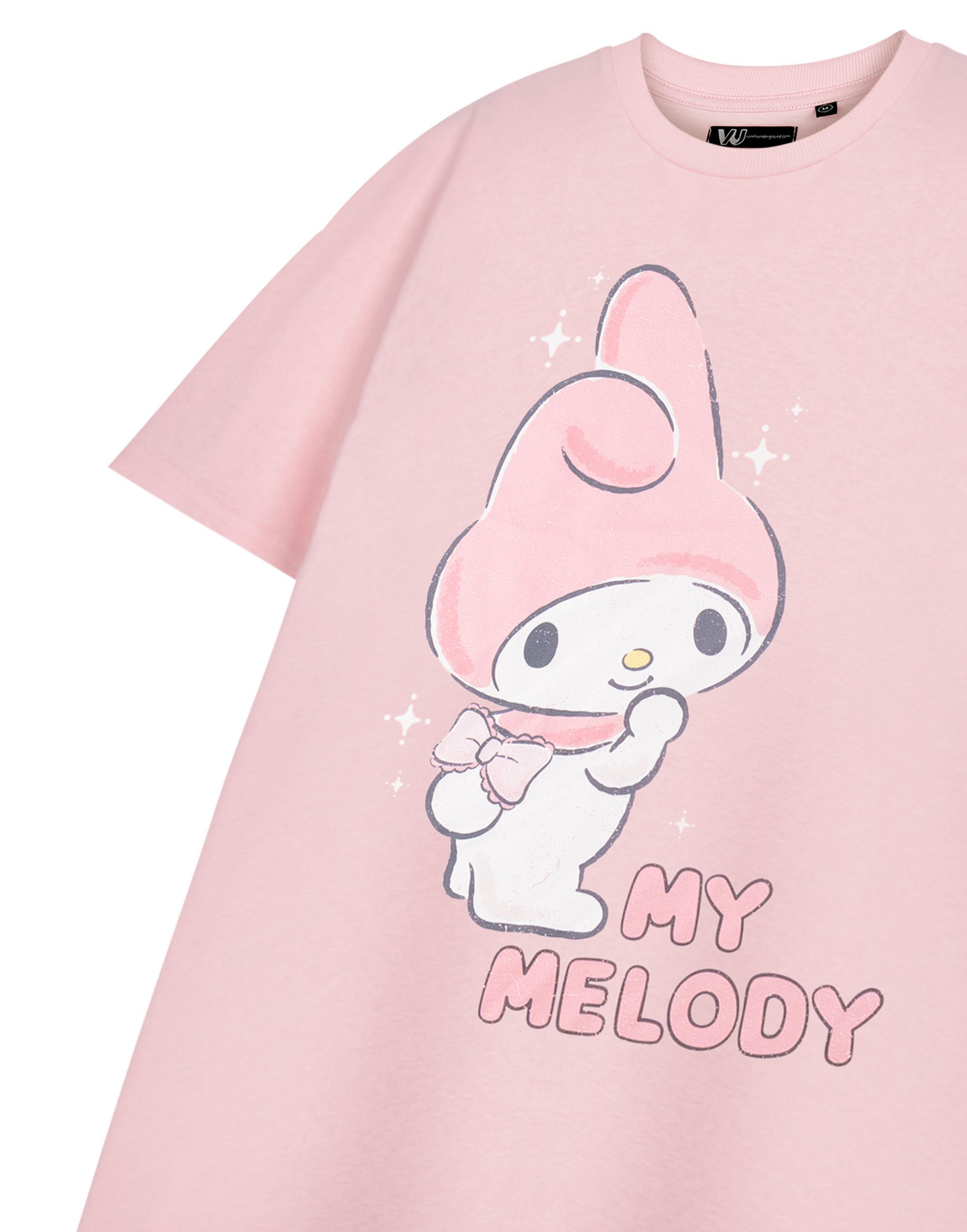 Pink Hello Kitty My Melody X-Large T-Shirt, Image 5 of 6