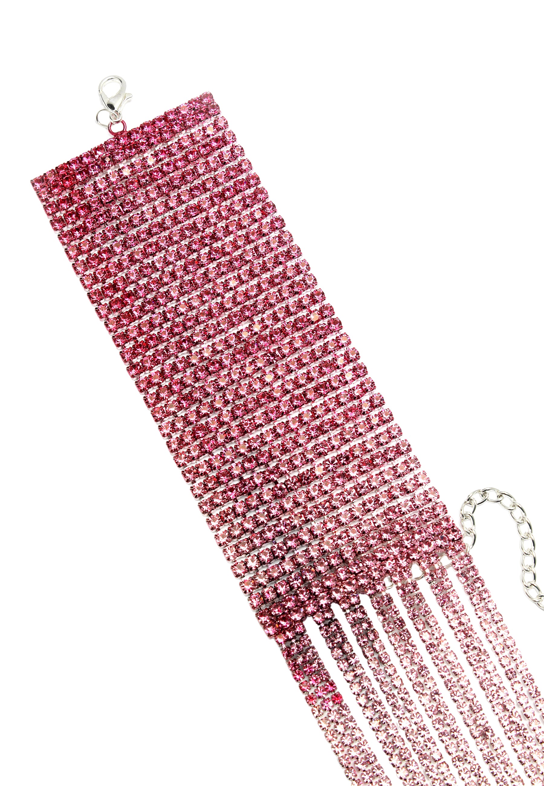 Pink Diva Collection Pink Glitter Chevron Bracelet, Image 3 of 8