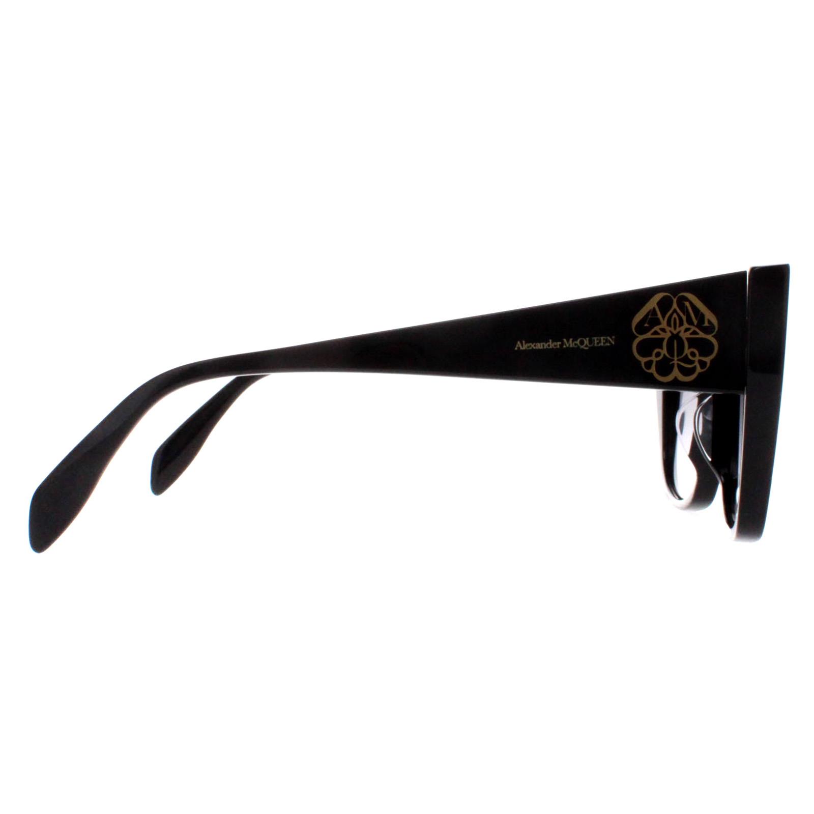 Black Alexander McQueen Black Cat Eye Black Grey Gradient AM0284S, Image 4 of 4