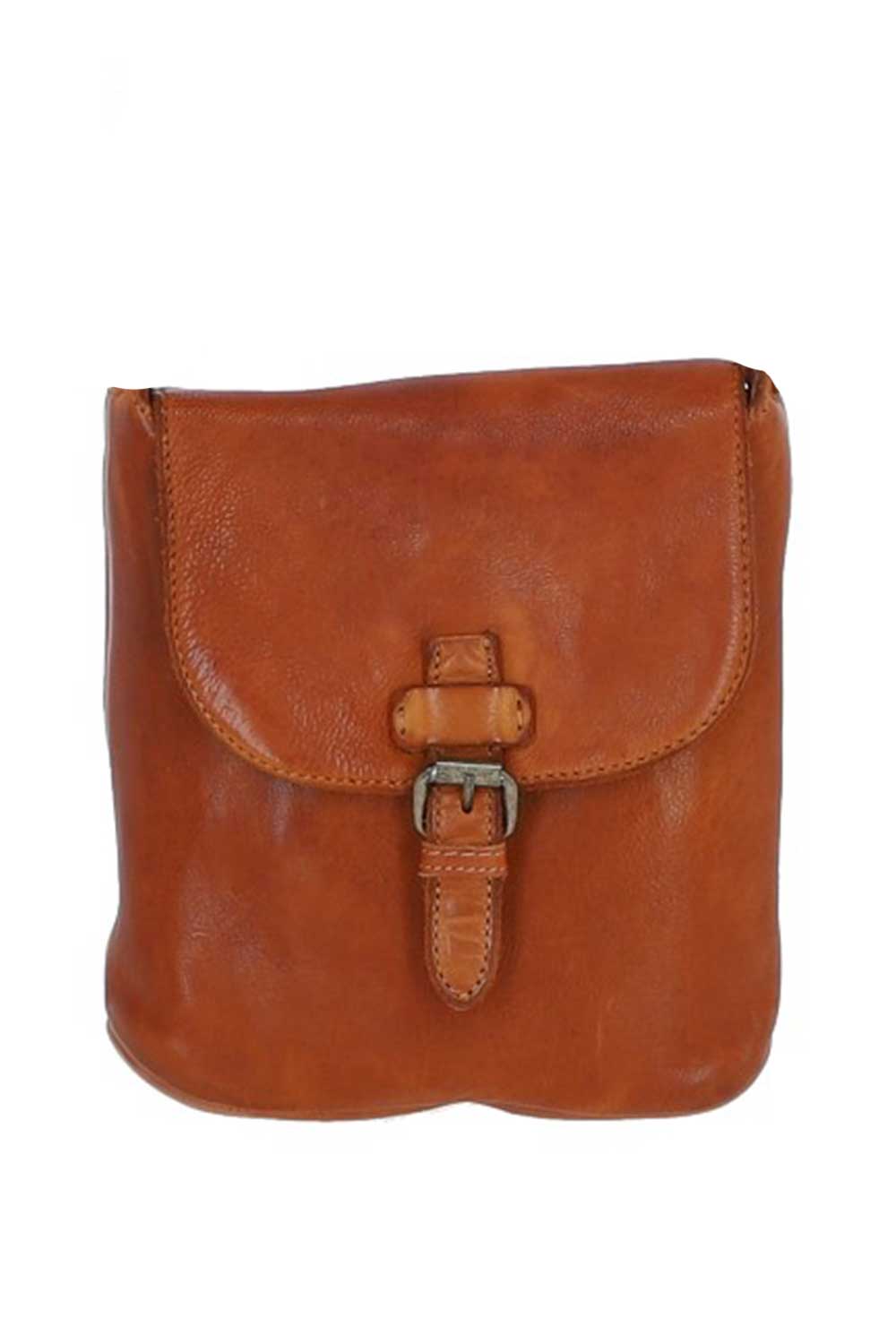 Tan Real Leather Small Luxurious Flight Bag, Image 1 of 5