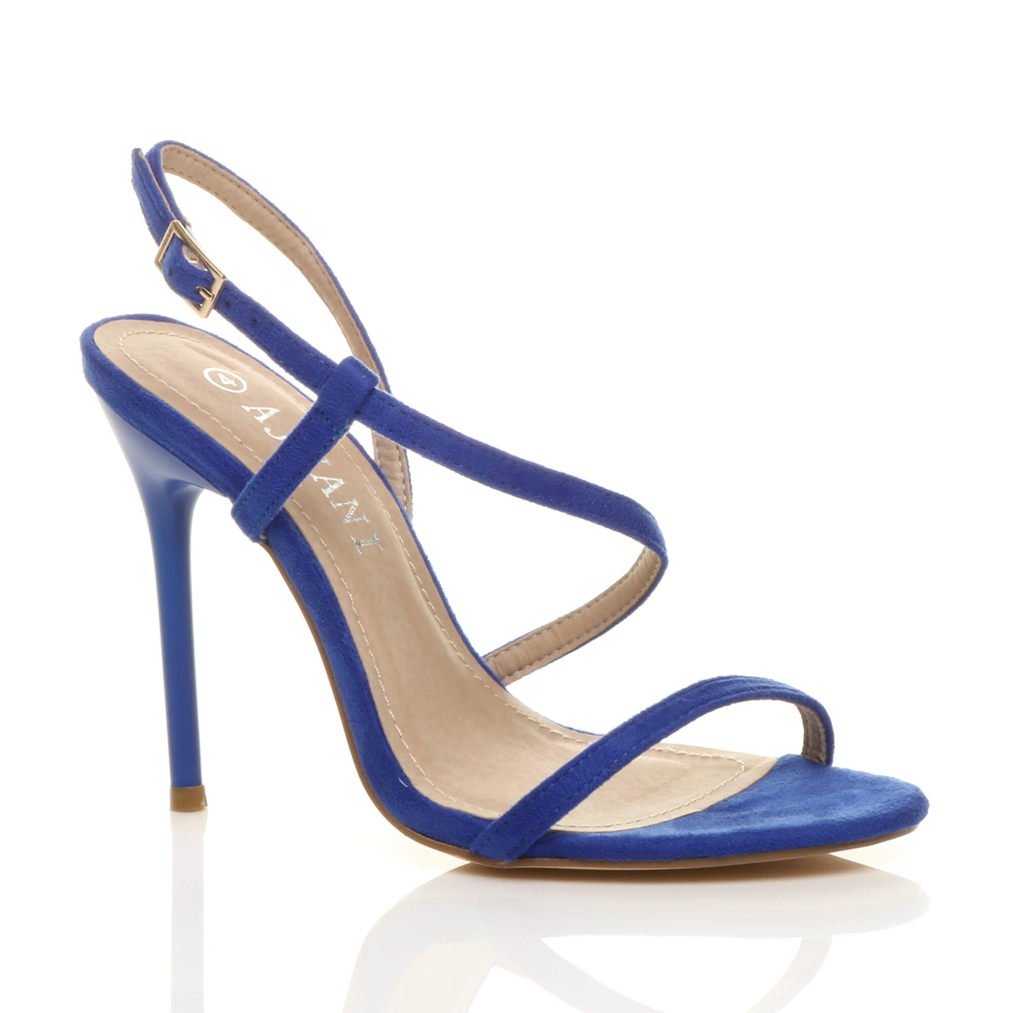 Purple High Heel Party Barely There Sandals