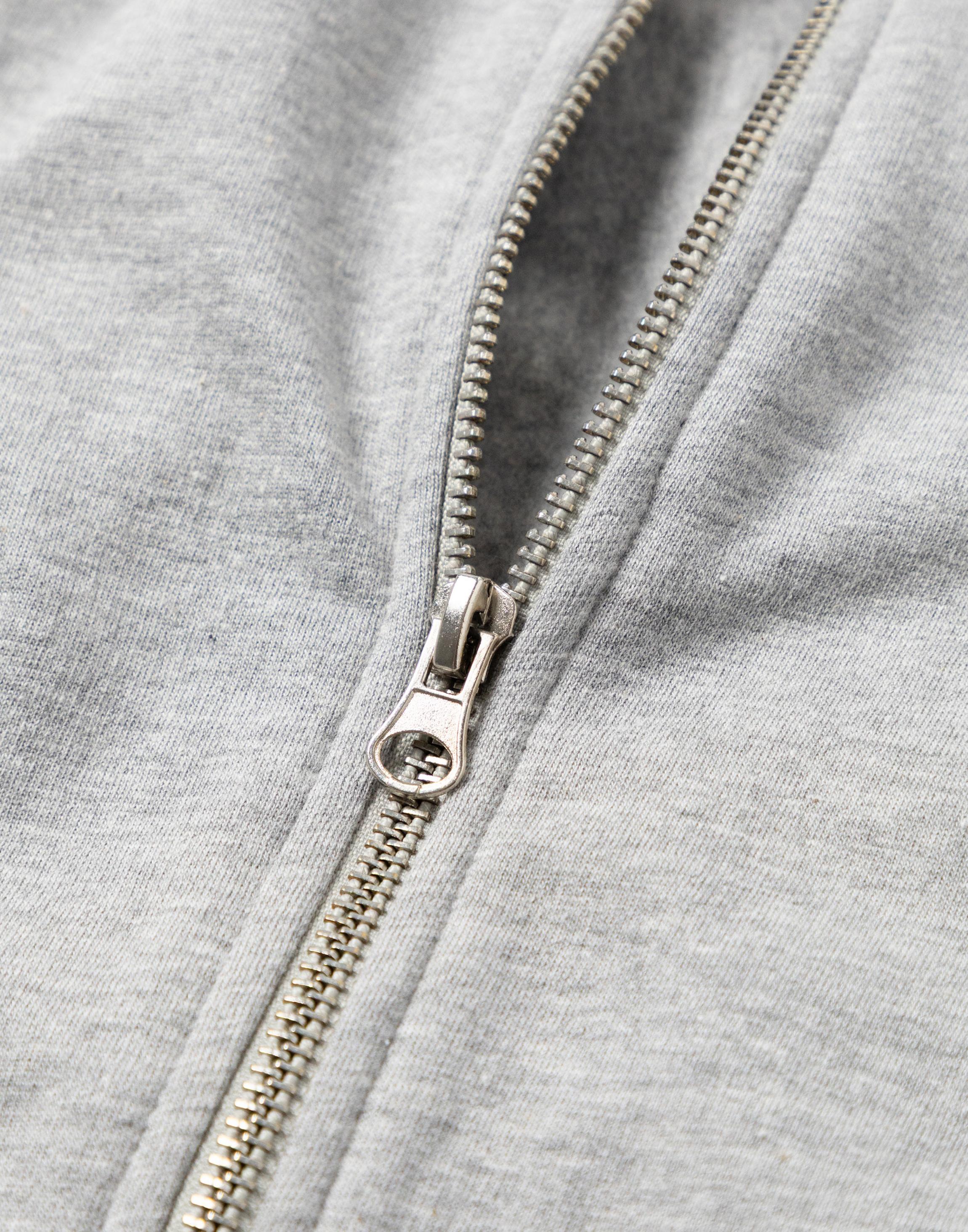 Grey Top Gear Logo Zip Up Hoodie, Image 4 of 6