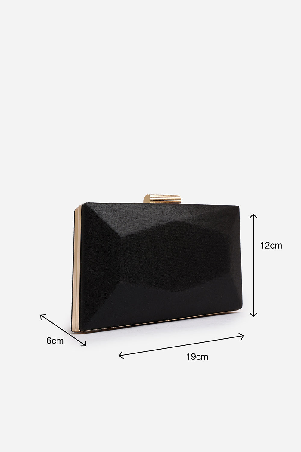 Black Oceane Embellished Evening Clutch, Image 6 of 7