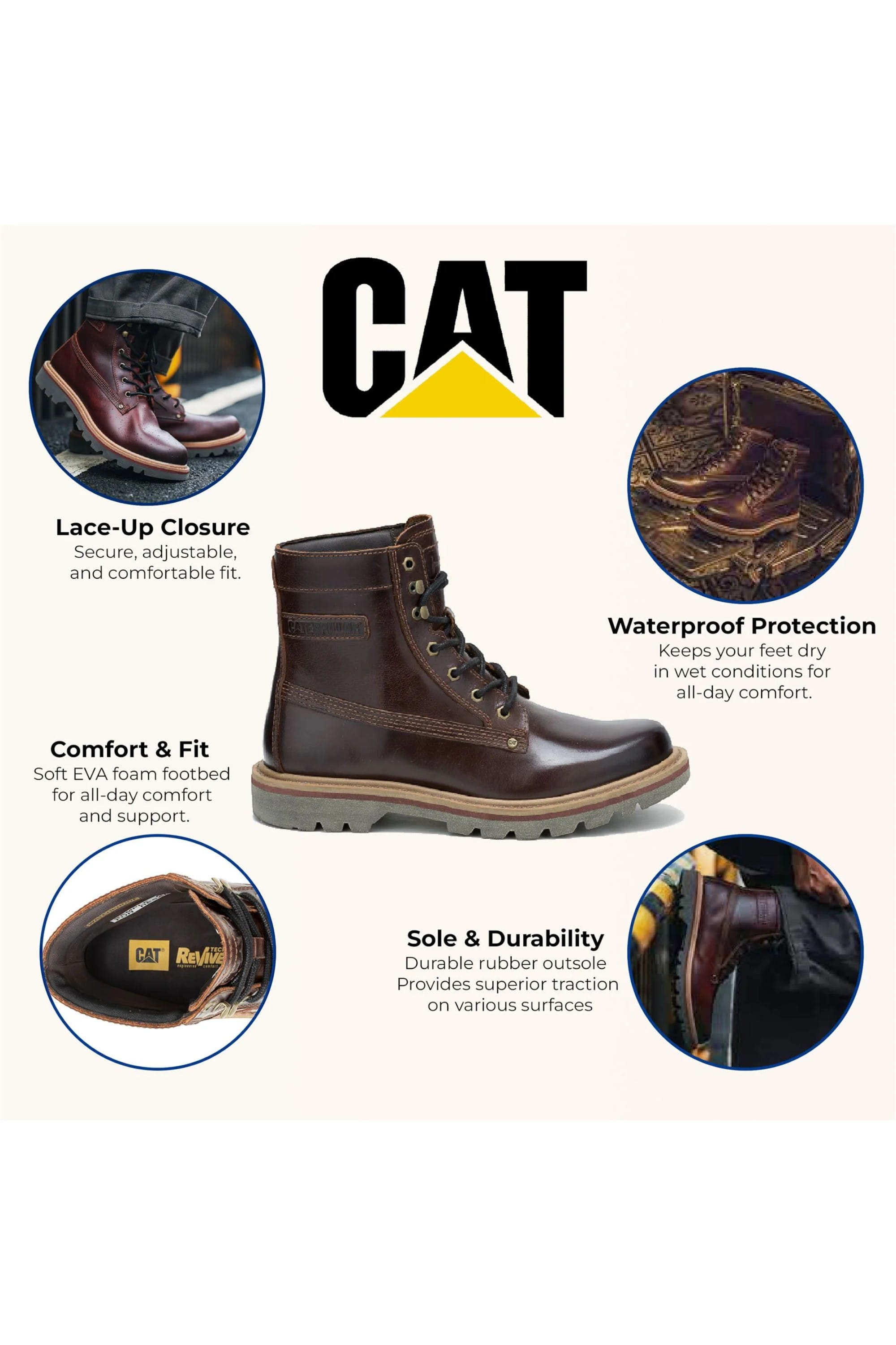 Brown Unisex Trek Grader WP Boots-COLORADO-GR-WP, Image 3 of 8