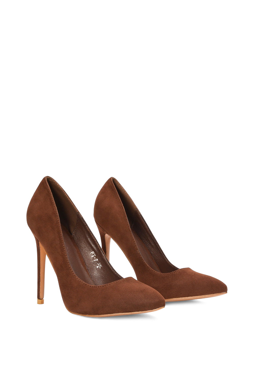 Brown XY LONDON Brown 'Lu Lu' Pointed Toe Statement Stiletto High Heel Court Shoes, Image 4 of 5