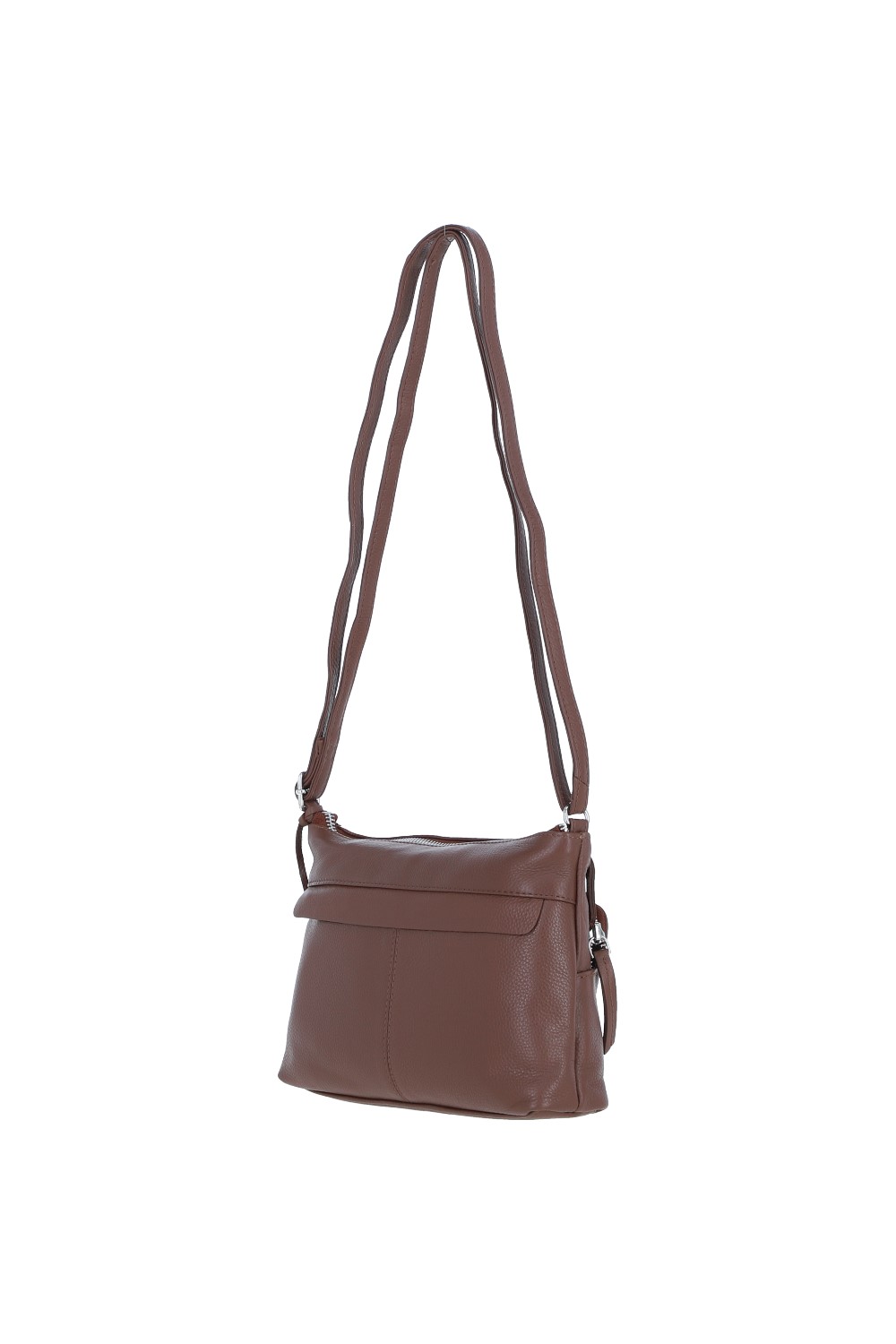 Brown 'Bristol' Real Leather Crossbody Bag, Image 5 of 5