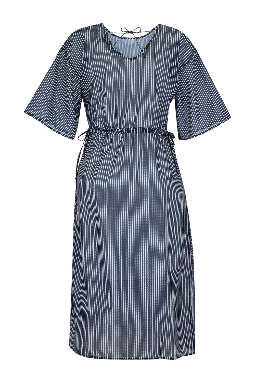 Multi Avorno Wavy Striped Kaftan, Image 2 of 3