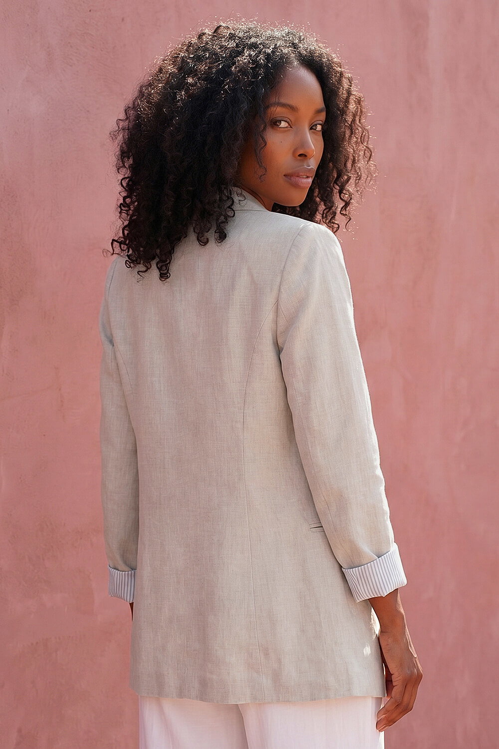 Stone Textured Light Weight Blazer, Image 4 of 4