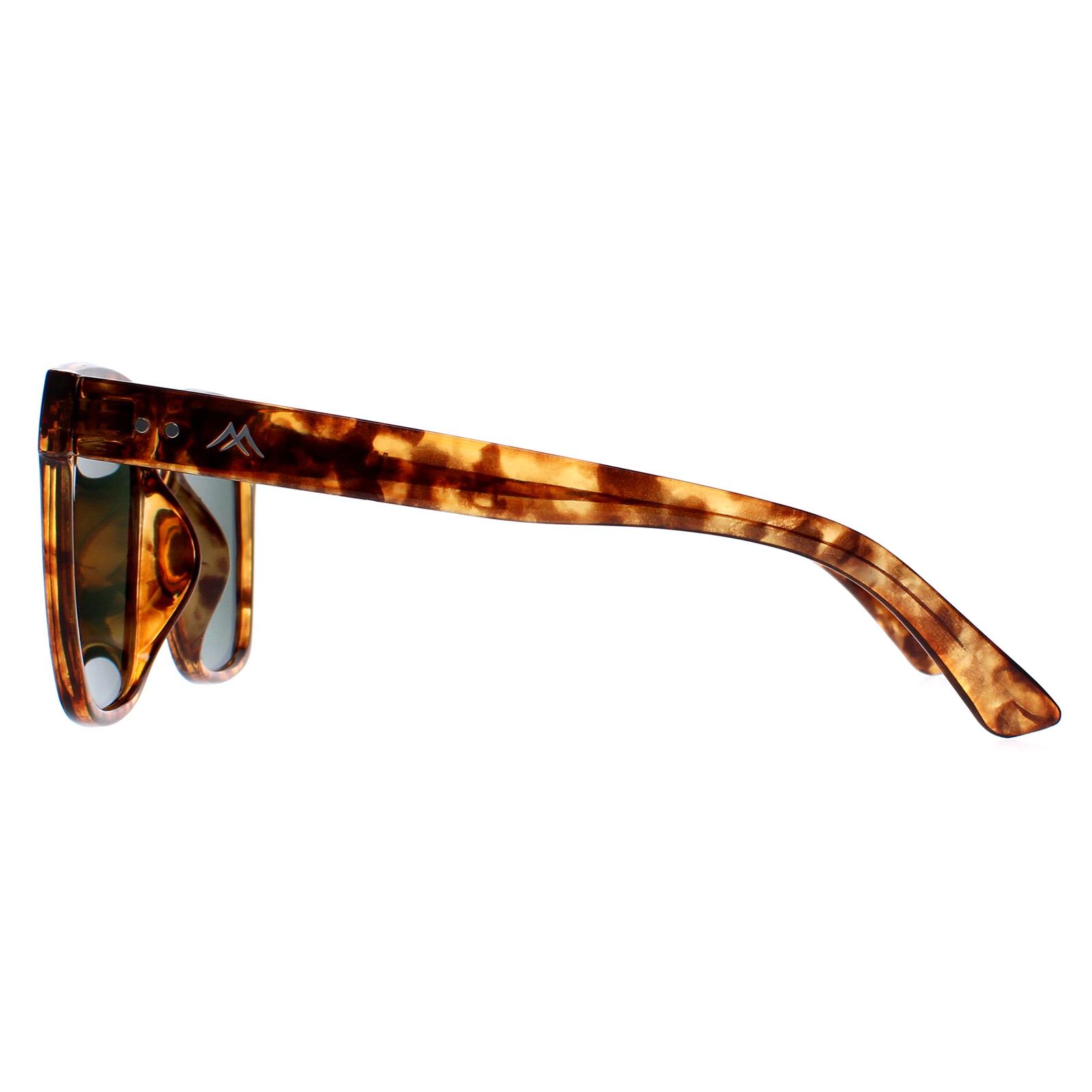 Brown Square Shiny Havana Soft Demi Green Polarized MP72, Image 3 of 4