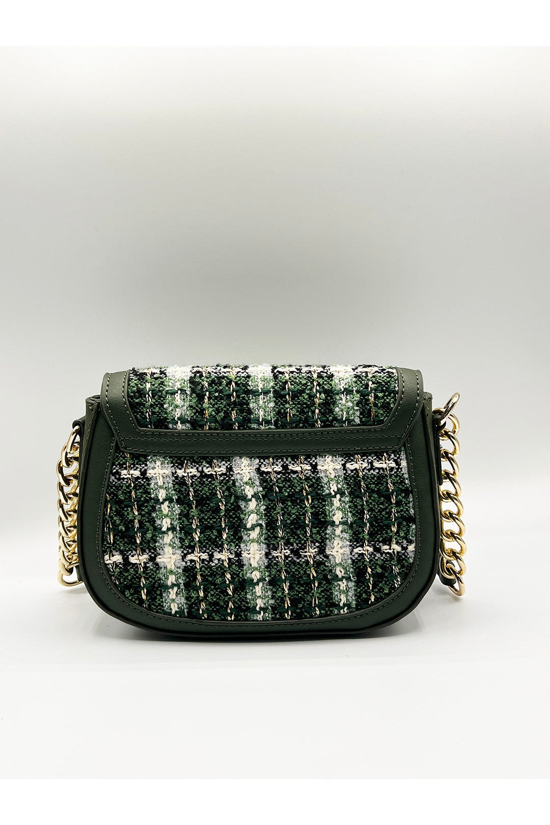 Green Knit Check Shoulder Bag, Image 6 of 6
