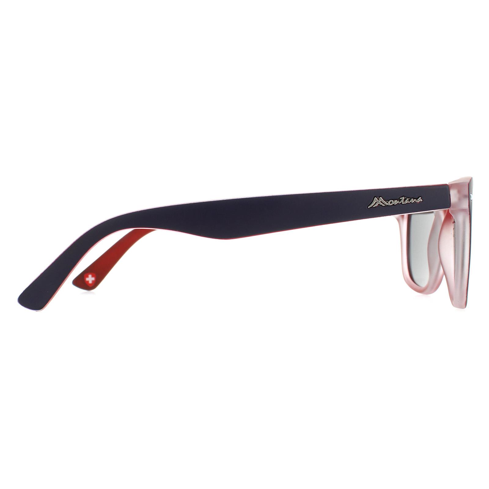Blue Montana Blue Square Blue Red Rubbertouch Grey Polarized MP41 Sunglasses, Image 4 of 4