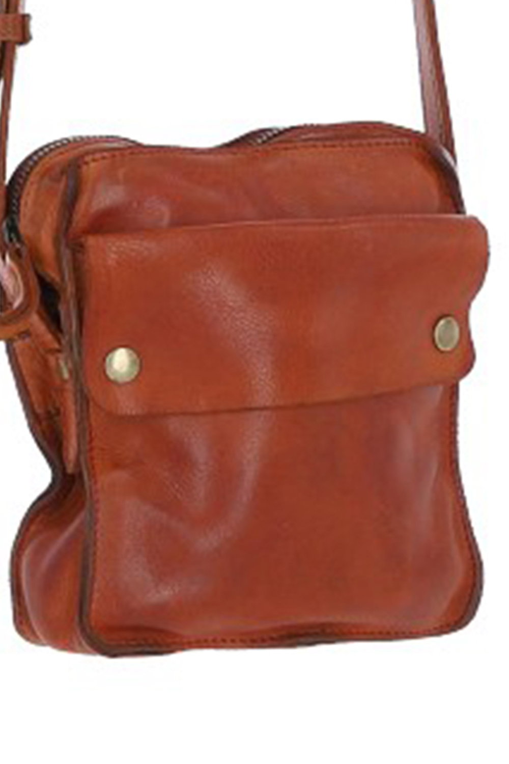 Tan Real Leather Cross Body Bag, Image 3 of 6