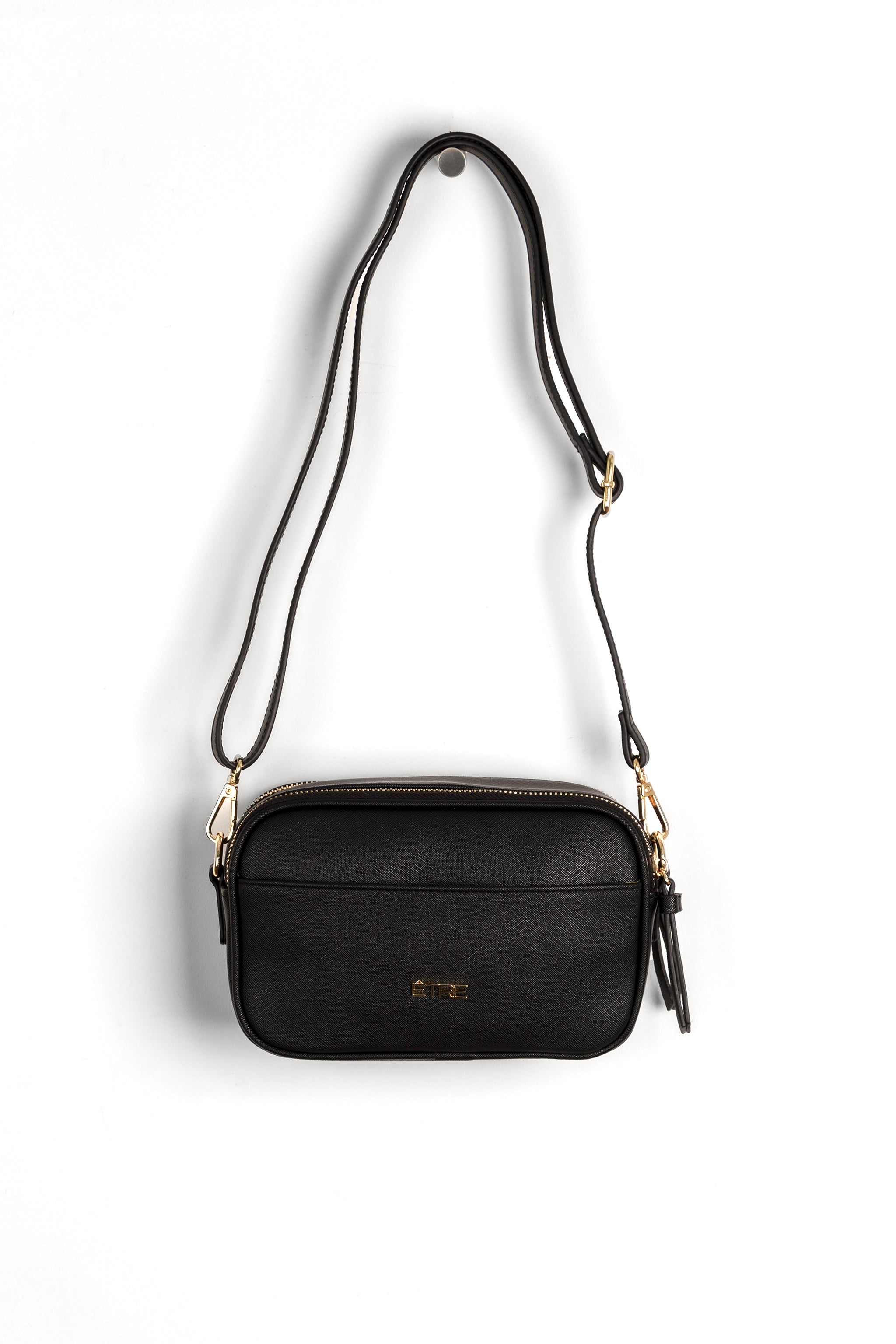 Pink Dual Zipper Crossbody Camera Bag