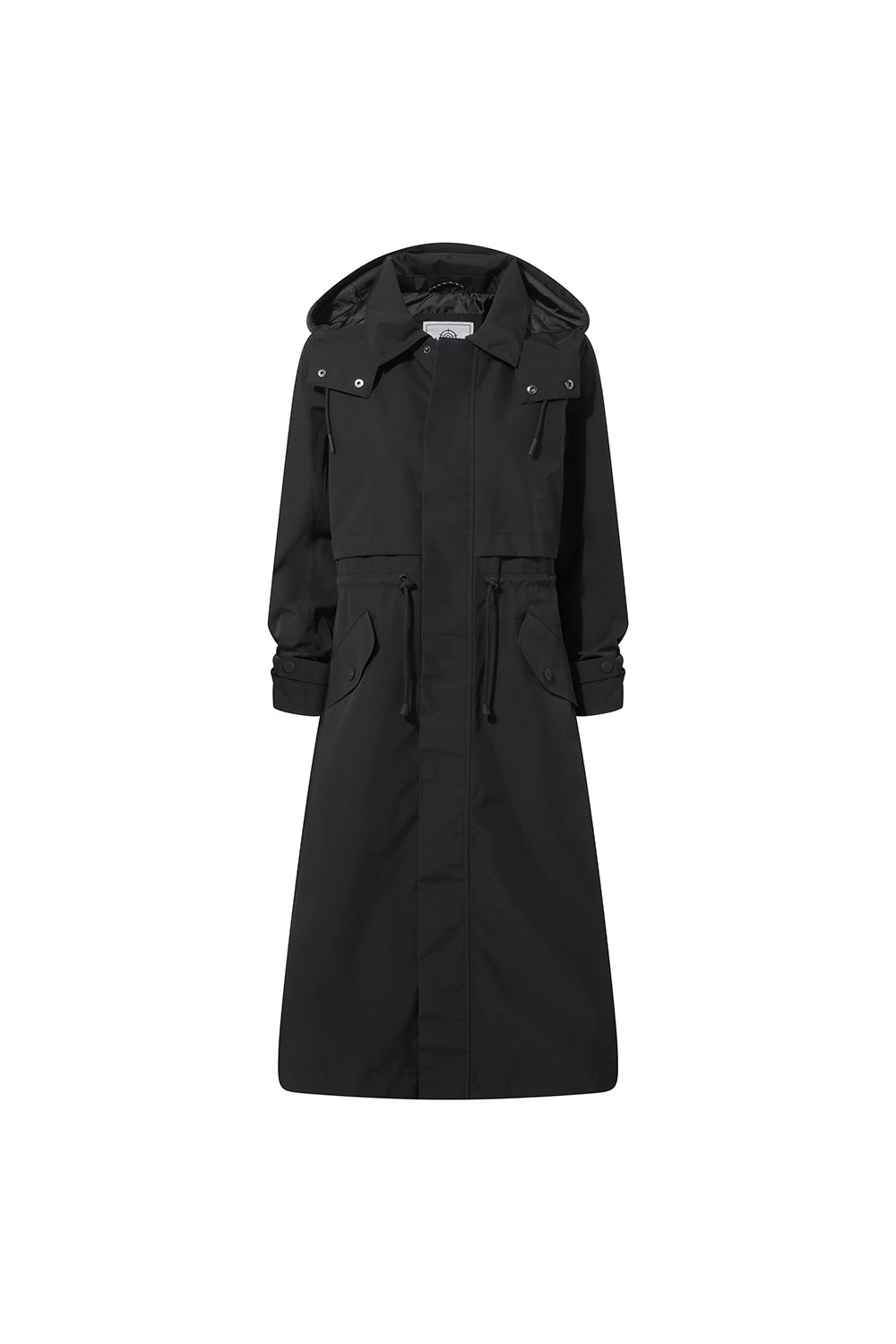 Black Alva Waterproof Trench Coat, Image 5 of 5