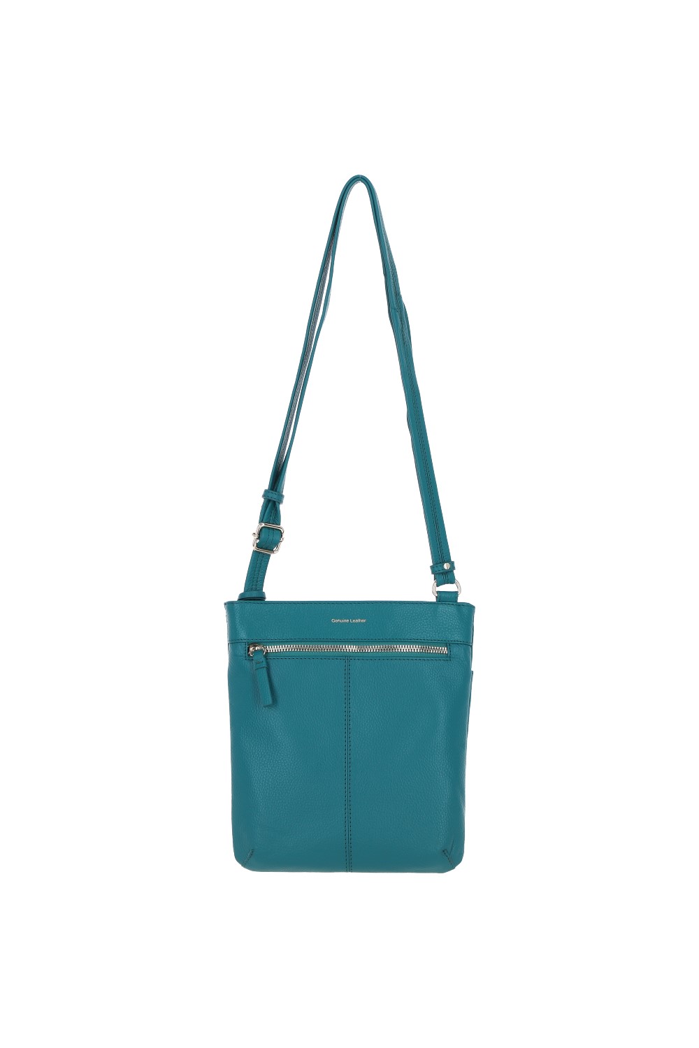 Blue Ashwood Leather Blue 'Five CB' Real Leather Cross Body Bag, Image 4 of 5