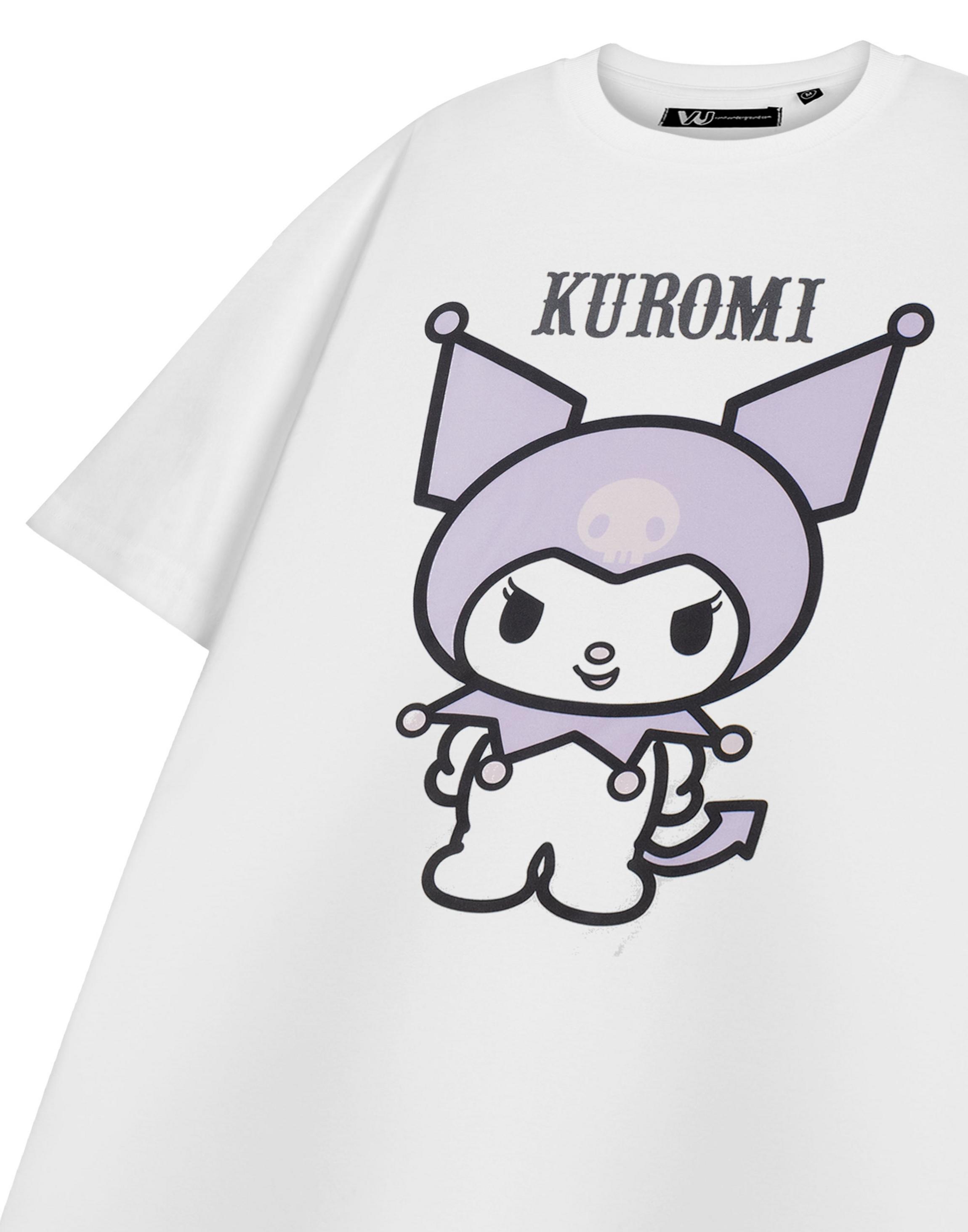 White Hello Kitty Kuromi Pastel X-Large T-Shirt, Image 5 of 6