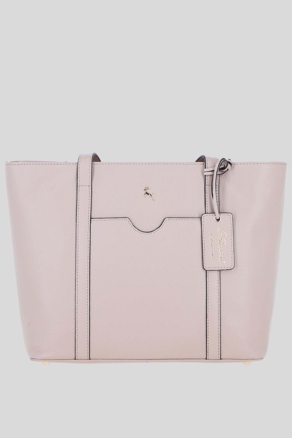 Beige 'Rosara' Real Leather Shoulder Bag, Image 1 of 5