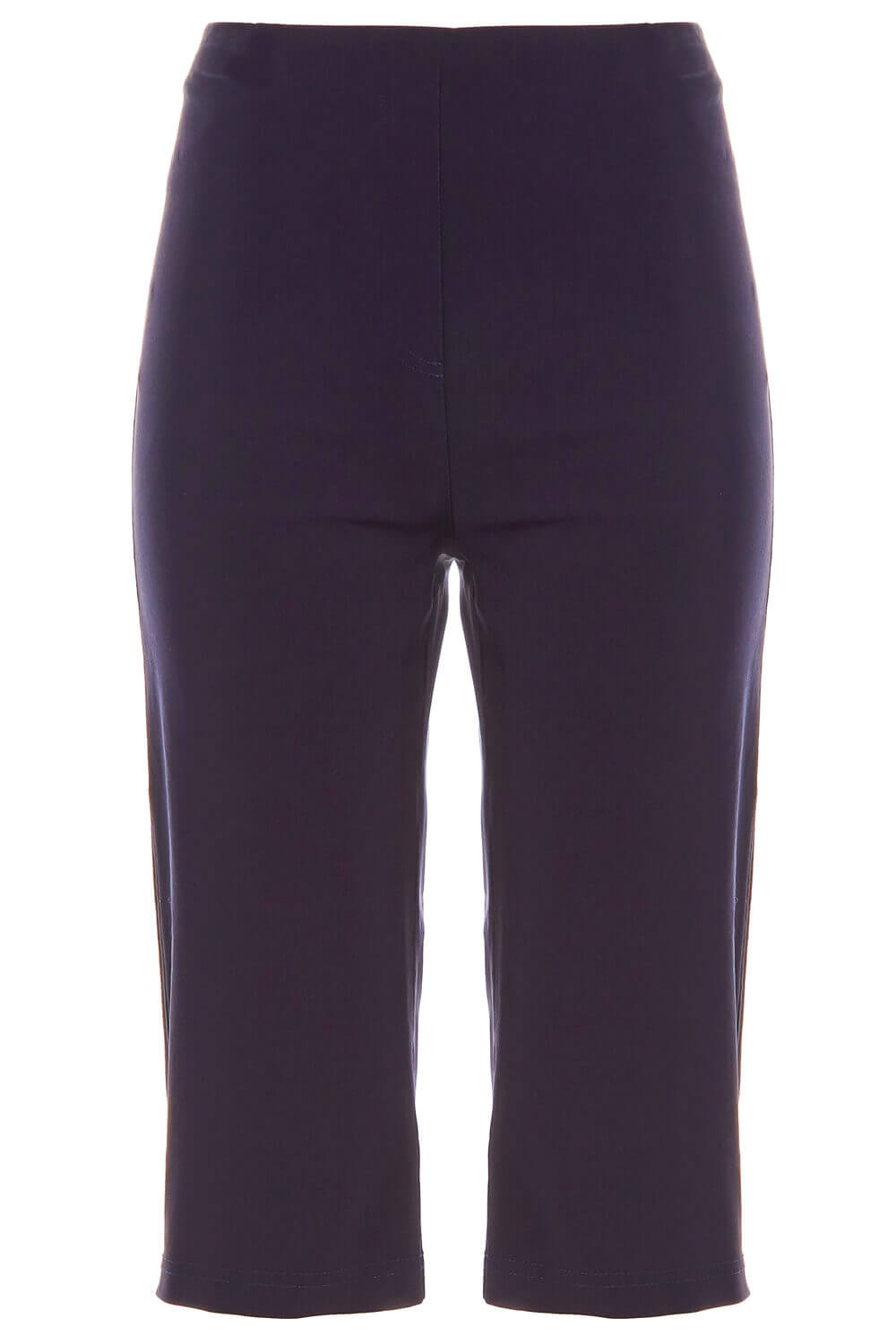 Navy Knee Length Stretch Shorts, Image 4 of 3