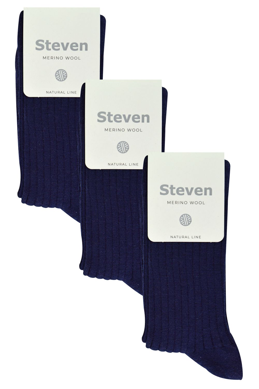 Navy 3 Pairs Soft Merino Wool Socks, Image 2 of 5