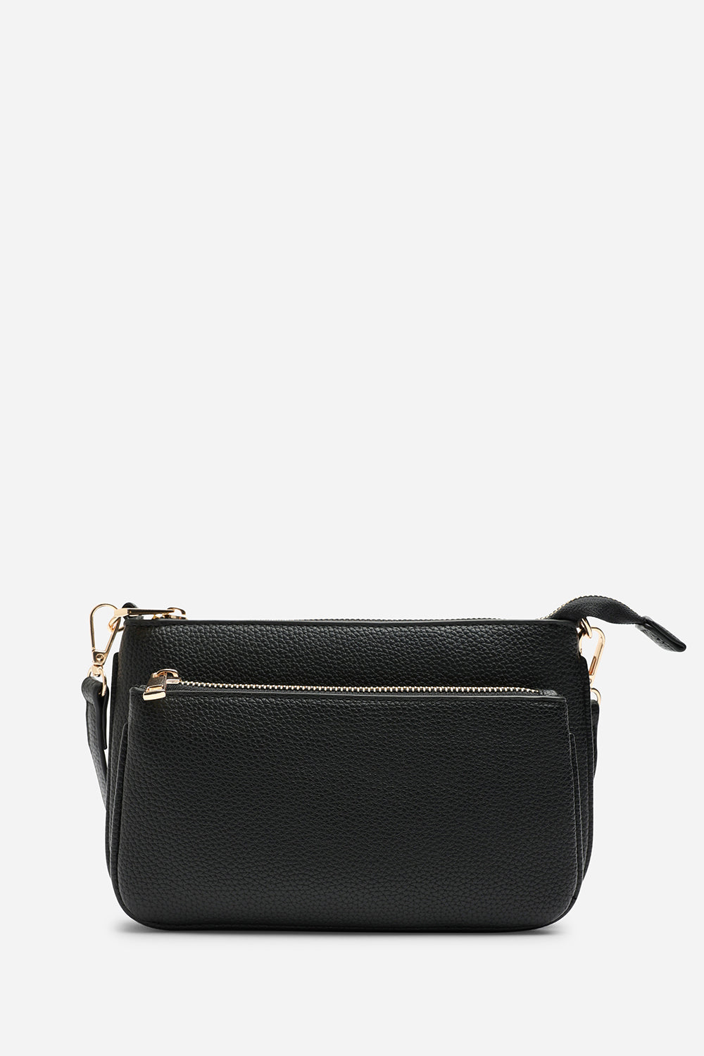 Black Elani Small Double Zip Cross Body Bag, Image 1 of 7