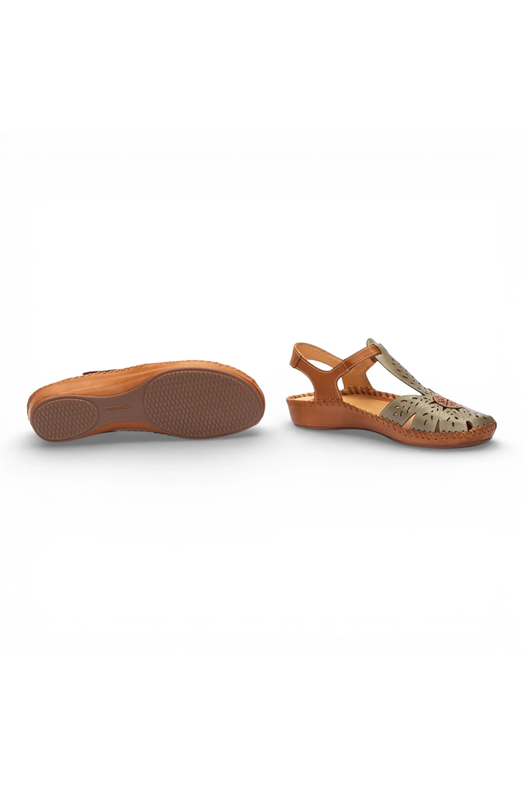 Green Womens Comfort Wedge Sandals P-Vallarta, Image 6 of 8