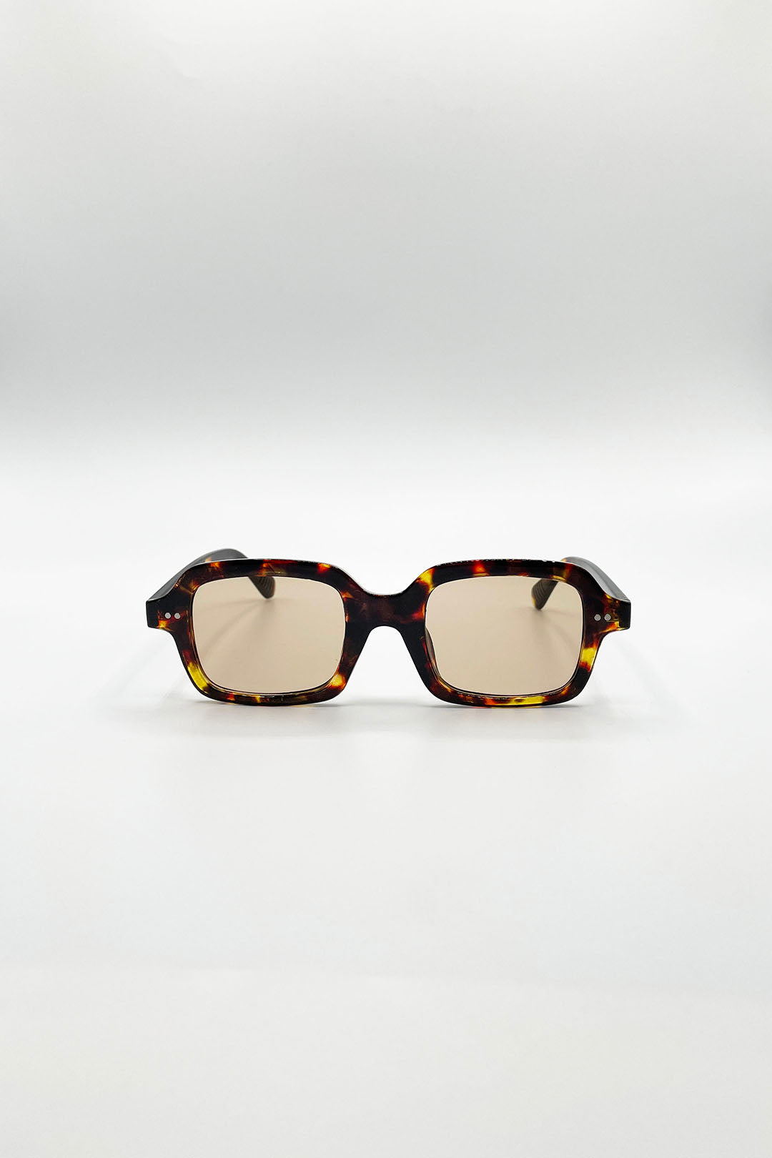 Tortoishell Bold Square Sunglasses In Tortoiseshell, Image 1 of 5
