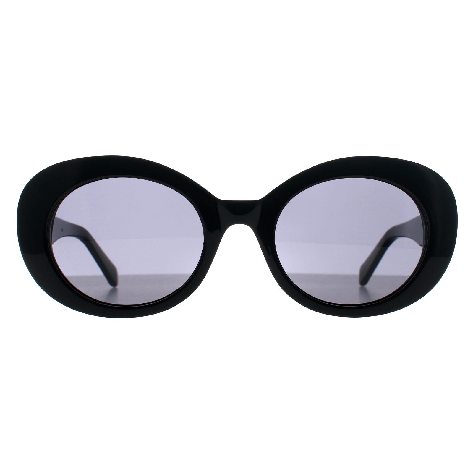 Black Benetton Black Oval Black Grey BE5055, Image 1 of 3