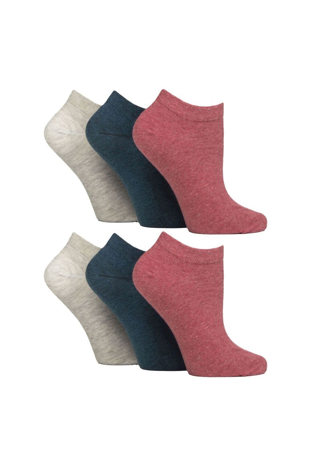 Coral 6 Pack Trainer Cotton Rich Socks, Image 1 of 4