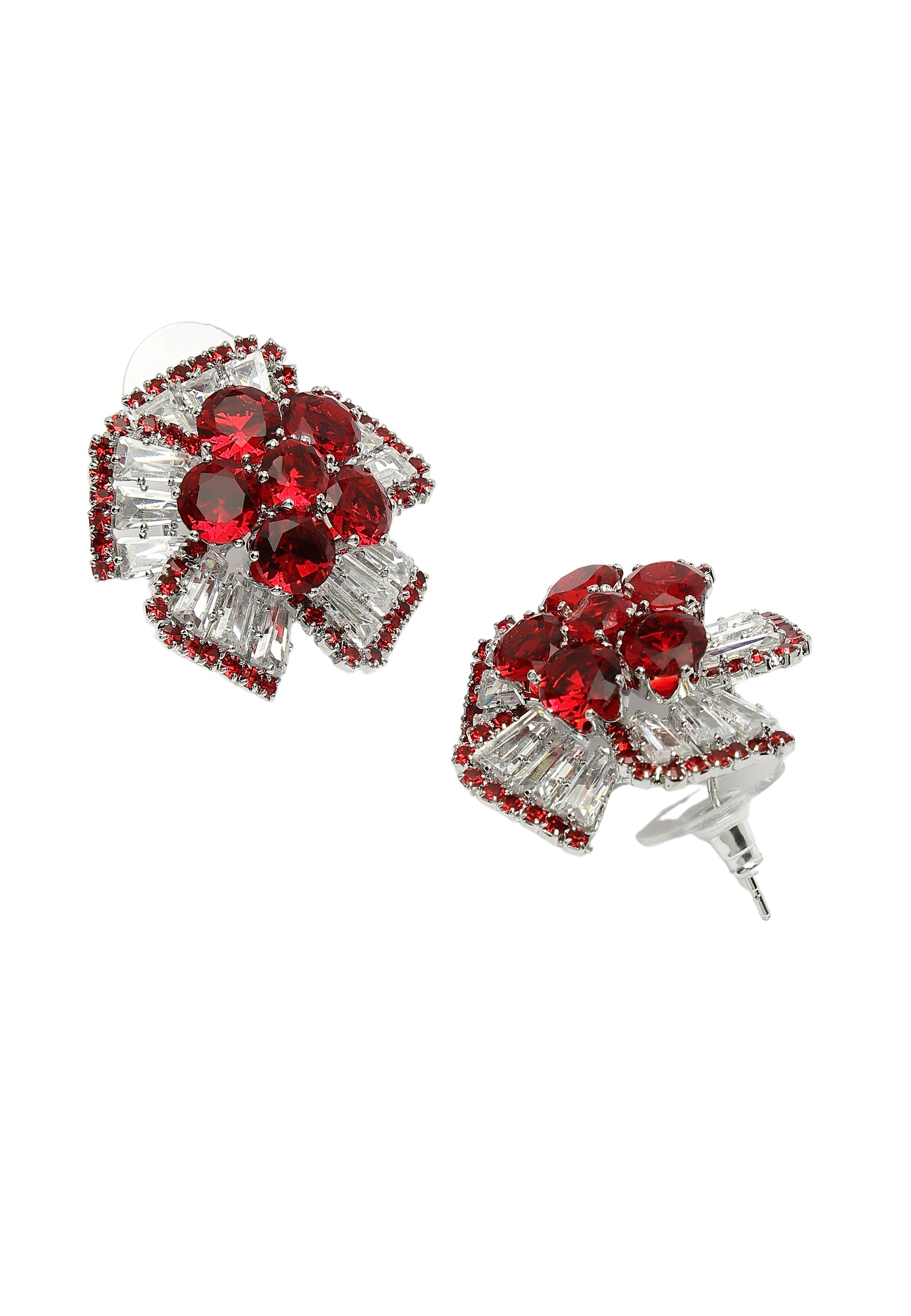 Red Diva Collection Columbine Studs, Image 3 of 5