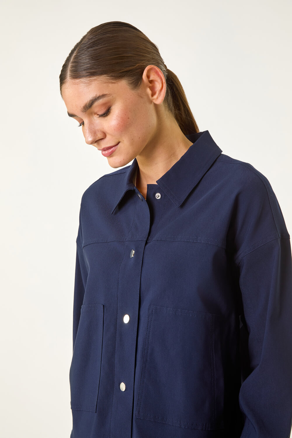Navy Patch Pocket Jacket, Image 5 of 5
